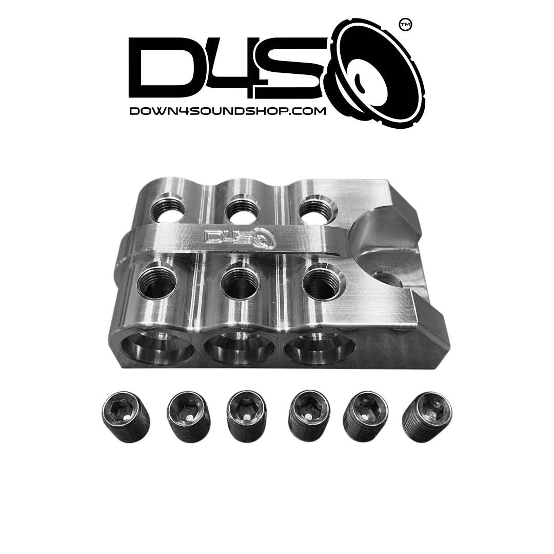 Down4Sound 6 Spot - D4S Battery Distro Block - 1/0 AWG Input Pair