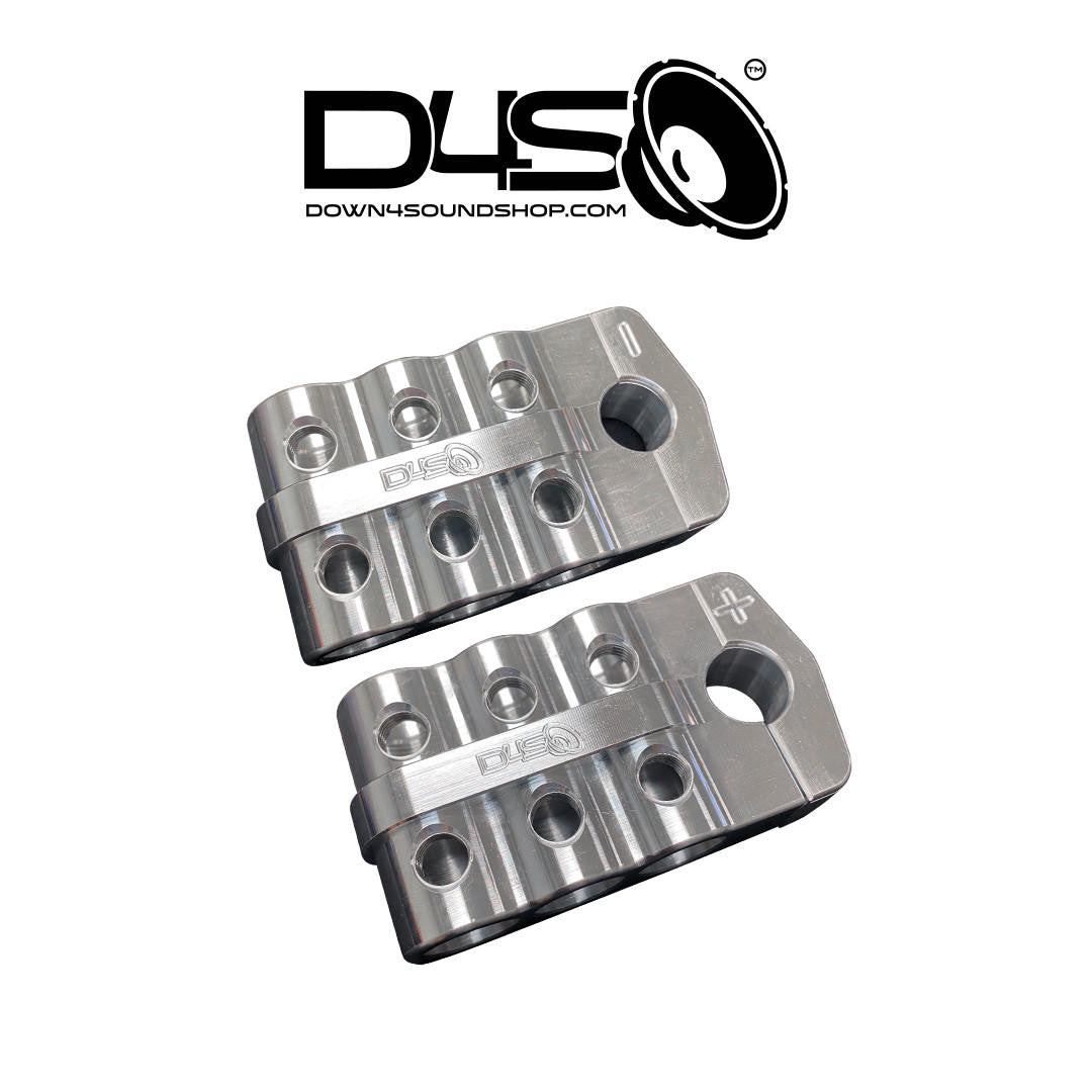Down4Sound 6 Spot - D4S SAE Battery Distro Block - 1/0 AWG Input Pair