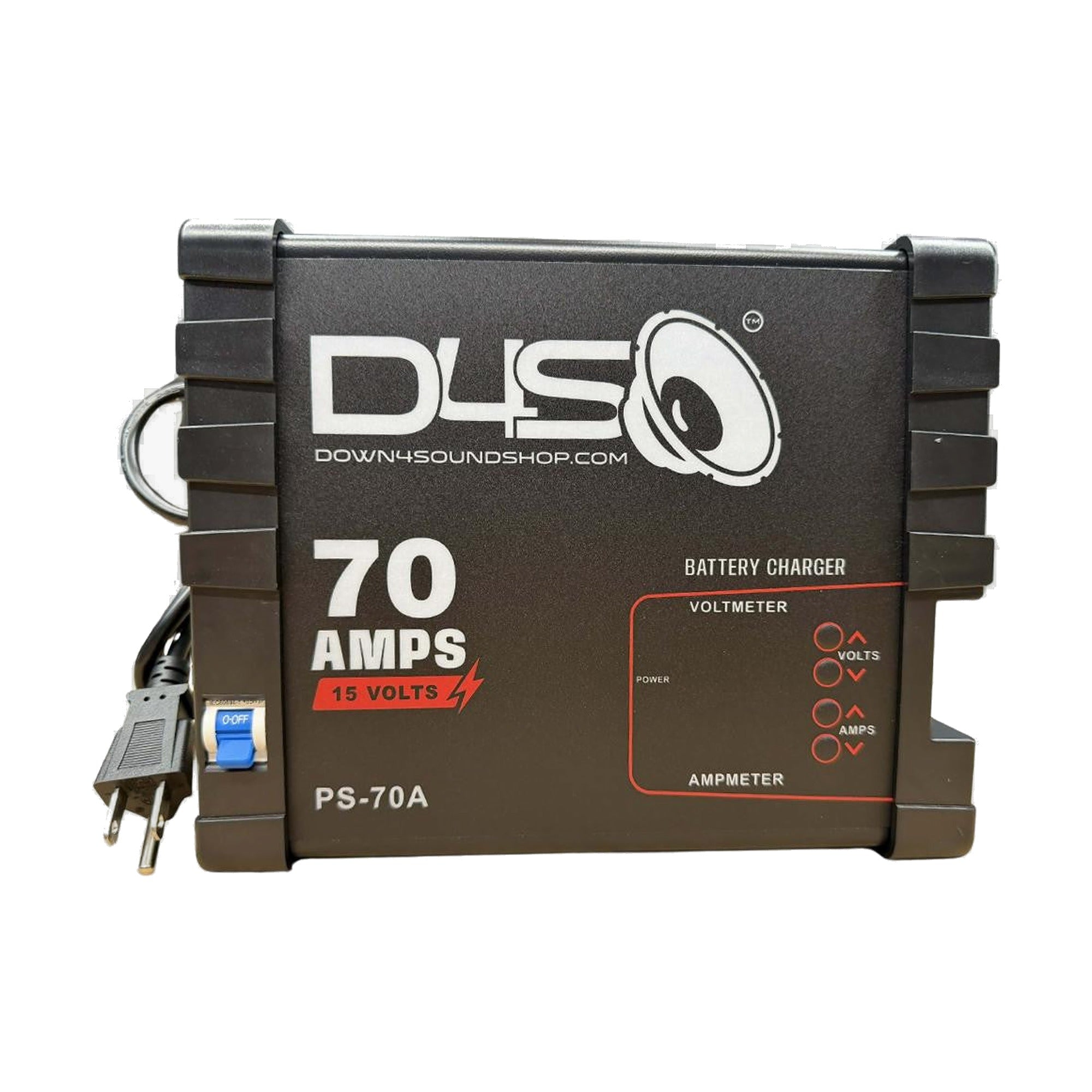 Down4Sound 70A Smart Power Supply - 12V Car Audio Power Supply & Battery Charger (13.8V - 15V Output)