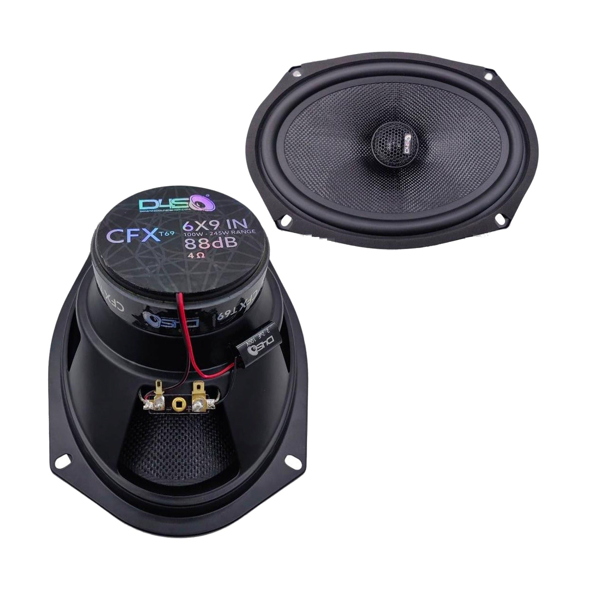 Down4Sound CFXT69 - 6X9 Inch Car Audio Speakers - 245W RMS (pair)