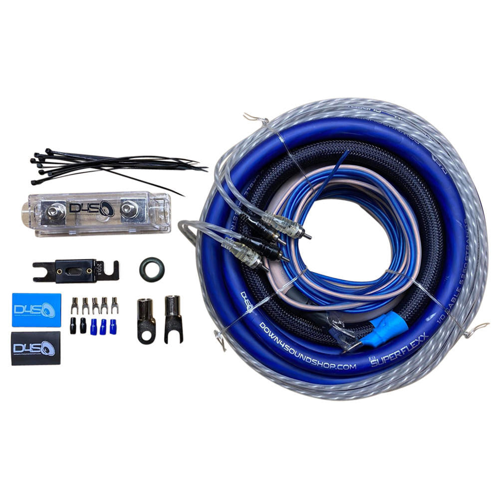 Down4Sound 0 Gauge CCA Amplifier Install Kit