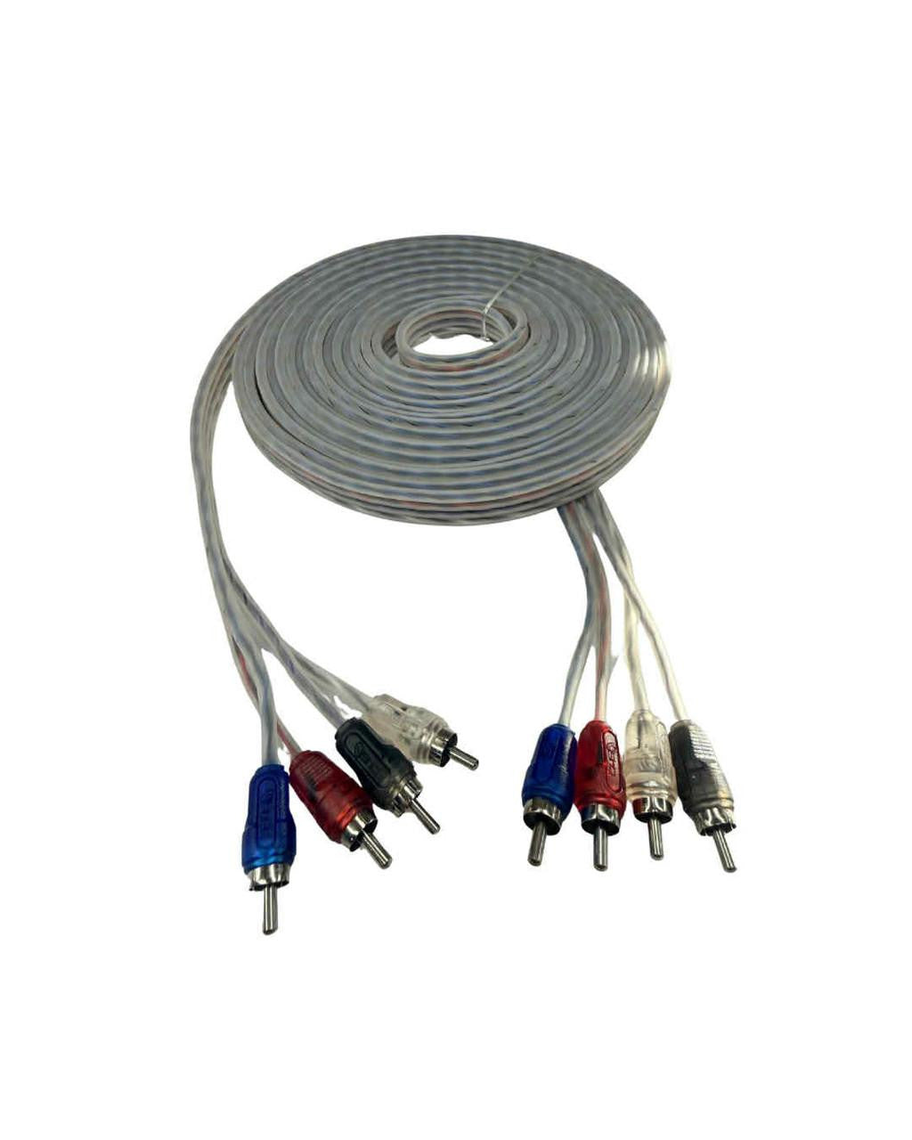 Down4Sound 12FT 4-CHANNEL Twisted Pair RCA D4S-4CHRCA12FT-T
