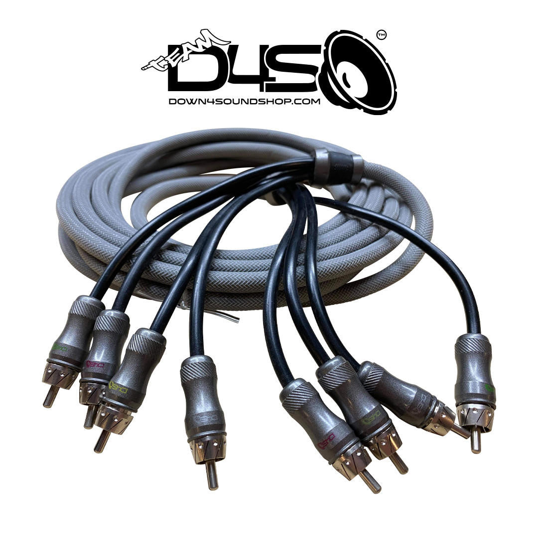 Down4Sound 16 FT 4-CHANNEL Twisted Pair RCA Interconnect Cable