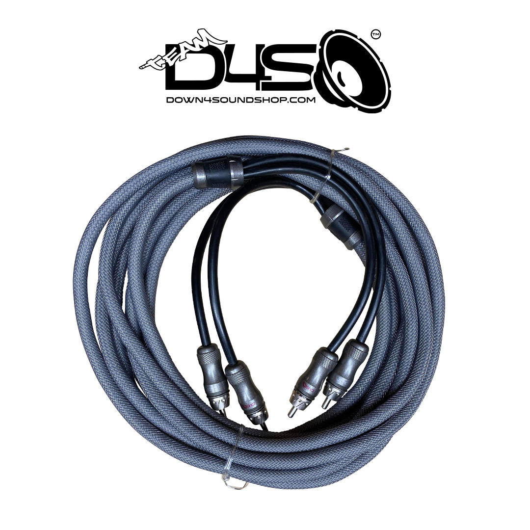 Down4Sound 16FT 2-CHANNEL Twisted Pair RCA Interconnect Cable