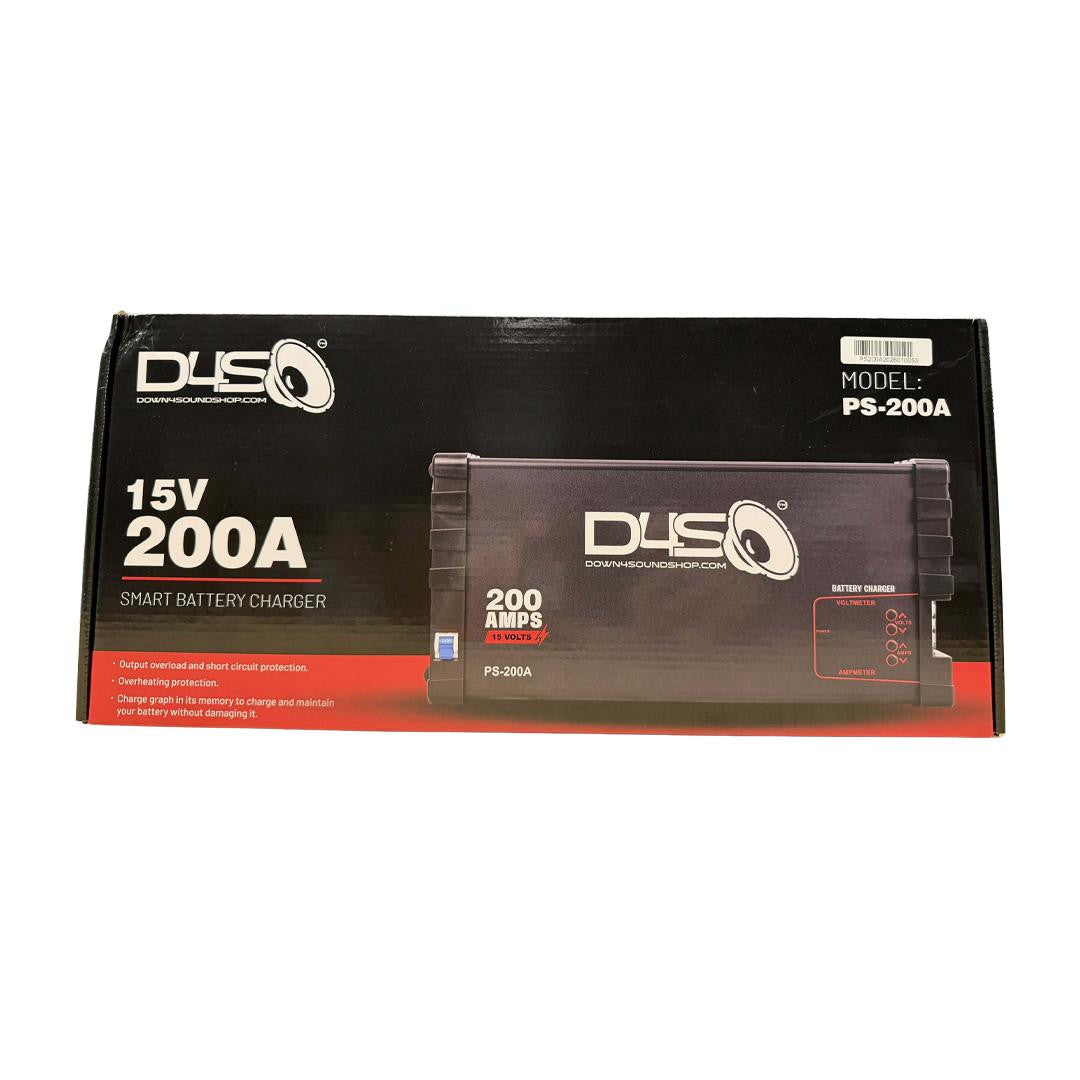 Down4Sound 200A Smart Power Supply - 12V Car Audio Power Supply & Battery Charger (13.8V - 15V Output)