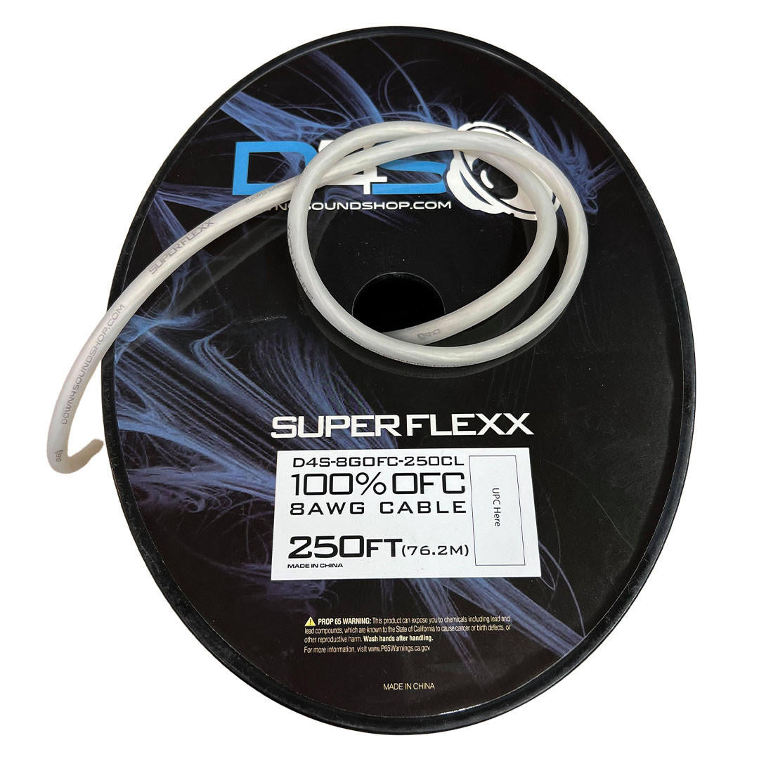Down4Sound 250FT 8G Tinned OFC Wire