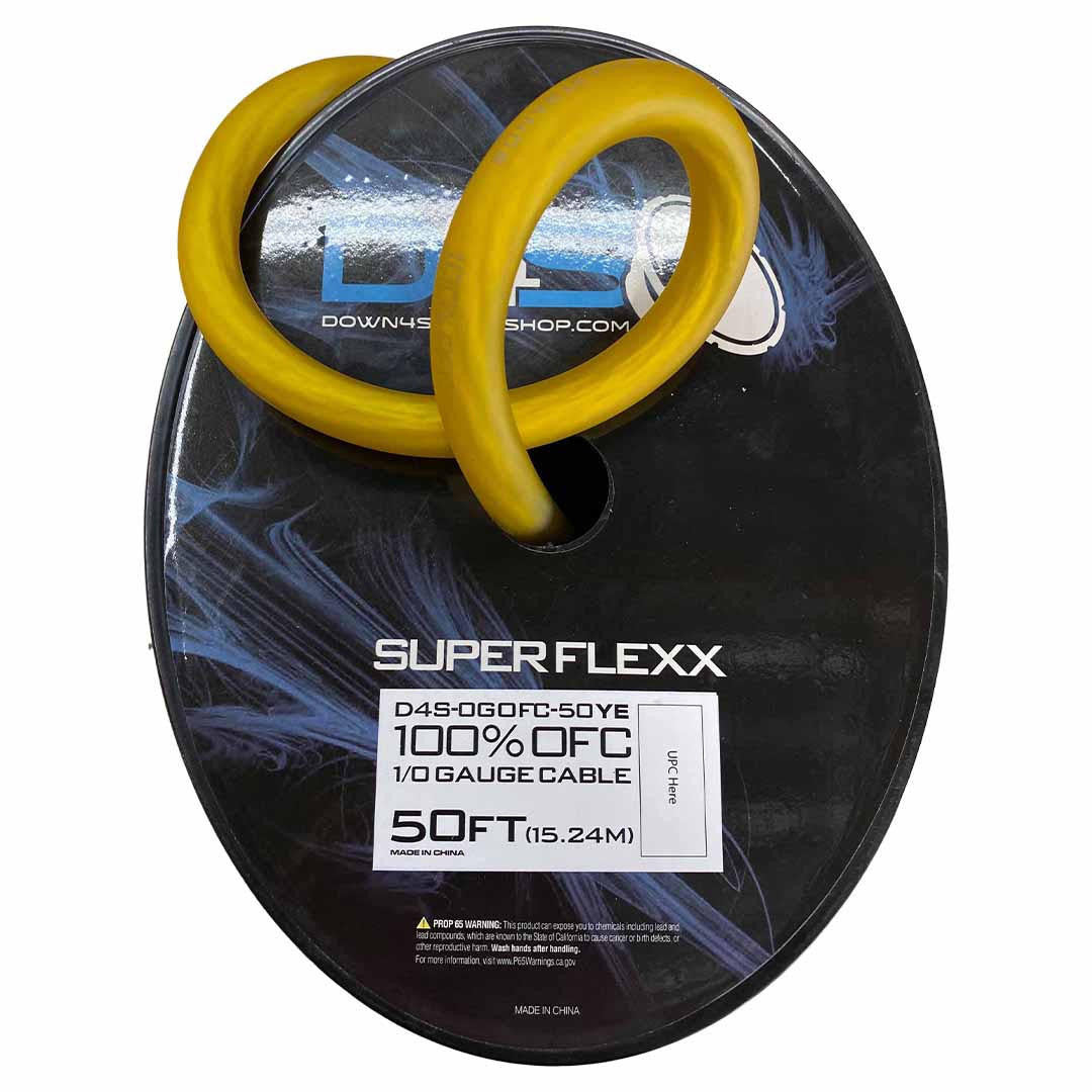 Down4Sound 50 FT 1/0 Tinned OFC Wire