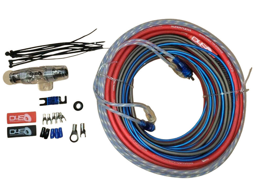 Down4Sound 8G Silver Tinned OFC Amplifier Install Kit