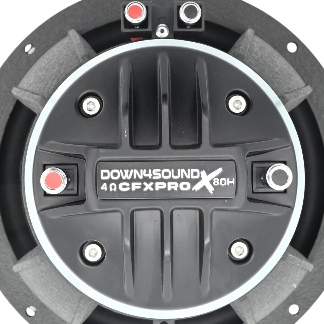 Down4Sound CFX-PROX804H - 8" Carbon Fiber NEO 2-WAY Full Range Pro Audio Water Resistant Coaxial Speaker 200W RMS 4 OHM