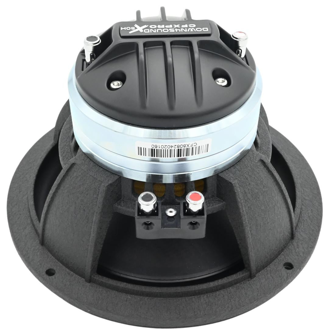 Down4Sound CFX-PROX808H - 8" Carbon Fiber NEO 2-WAY Full Range Pro Audio Water Resistant Coaxial Speaker 200W RMS 8 OHM