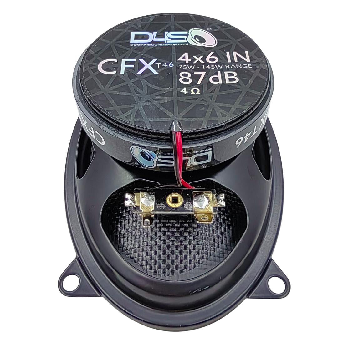 Down4Sound CFXT46 - 4X6 Inch Car Audio Speakers - 145W RMS (pair)