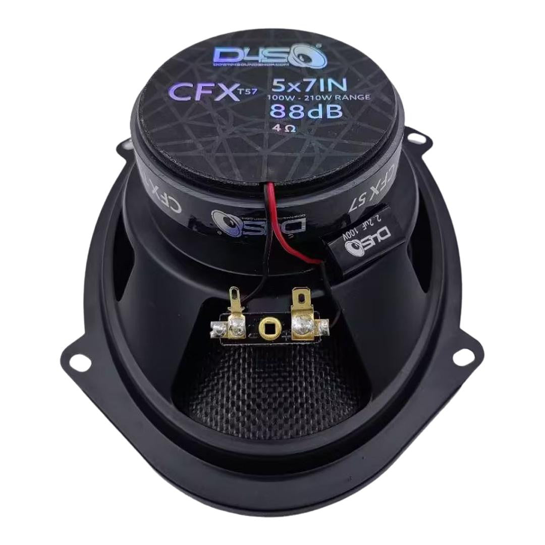 Down4Sound CFXT57 - 5X7 (6X8) Inch Car Audio Speakers - 210W RMS (pair)