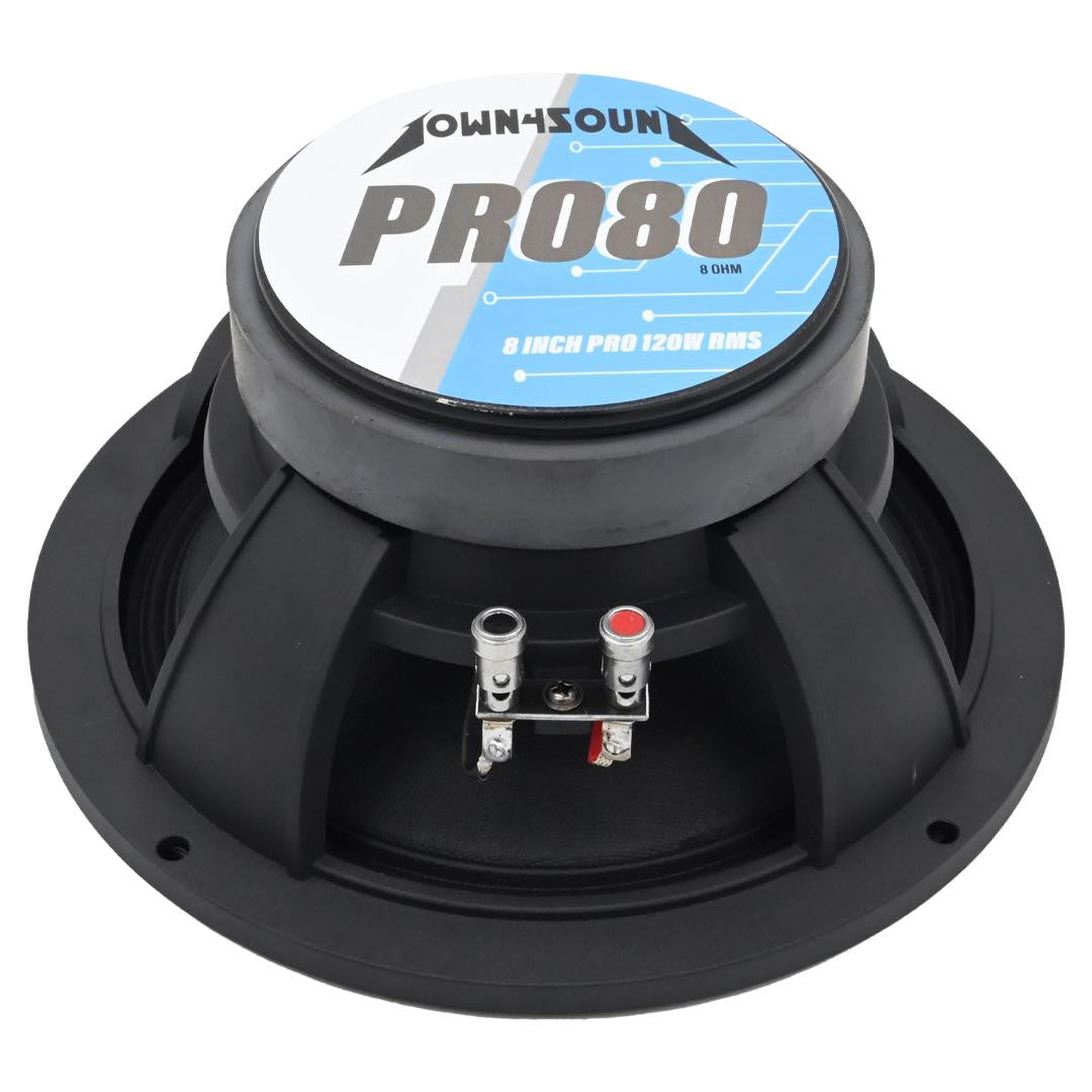 Down4Sound D4S-PRO808 - 8" Pro Audio Driver HIGH-PERFORMANCE Audio Driver 120W RMS 8 OHM Speaker