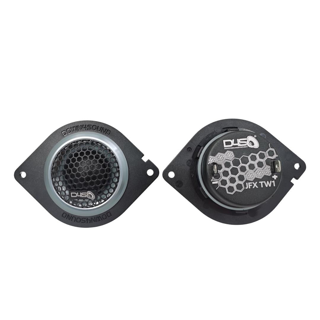 Down4Sound JFXTW1 - 1 Inch Car Audio Silk Dome Tweeters - 100W RMS (pair)