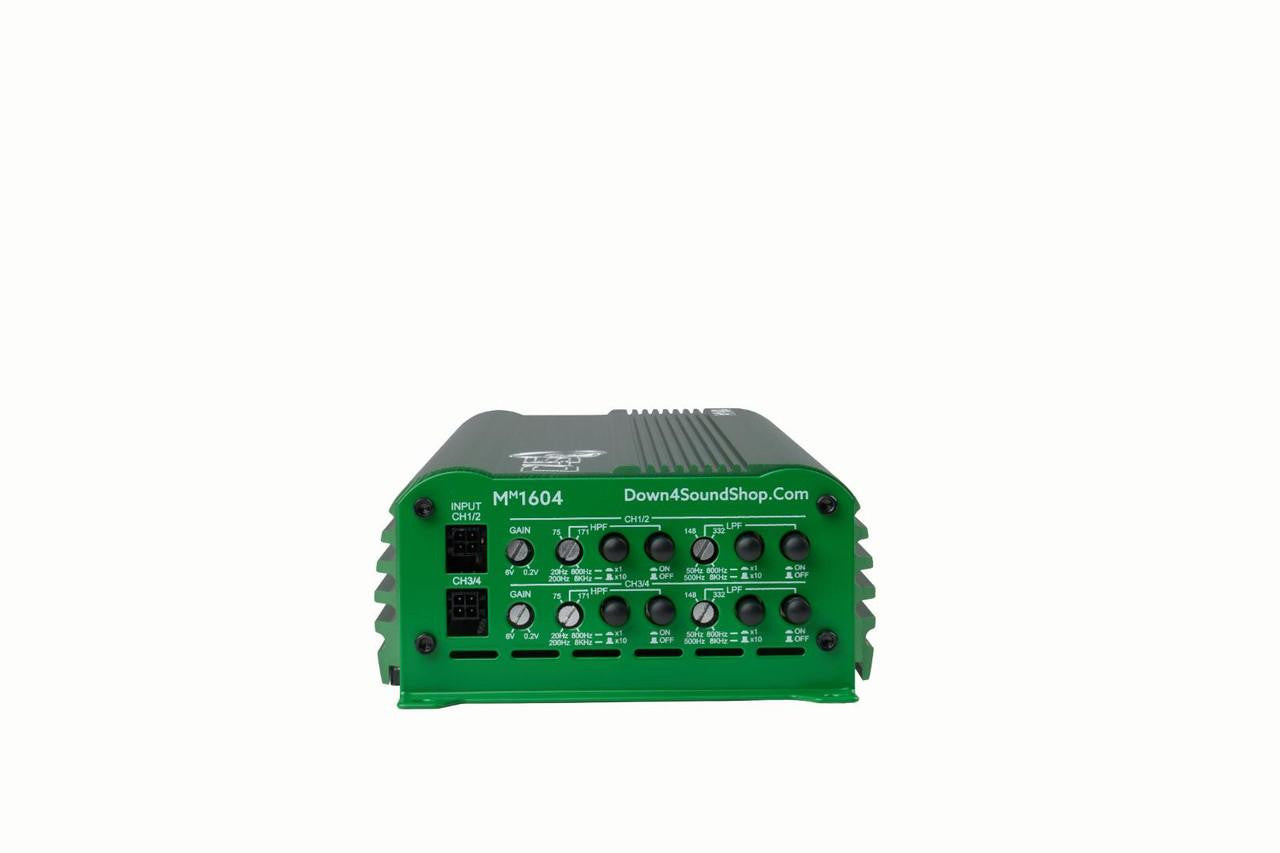 Down4Sound MM1604 (mini Maxx) - 600W RMS Mini 4 Channel Car Audio Amplifier