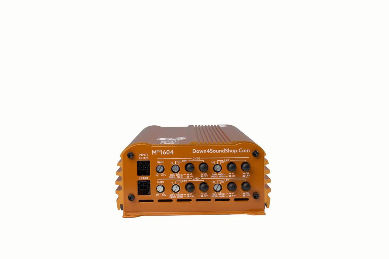 Down4Sound MM1604 (mini Maxx) - 600W RMS Mini 4 Channel Car Audio Amplifier