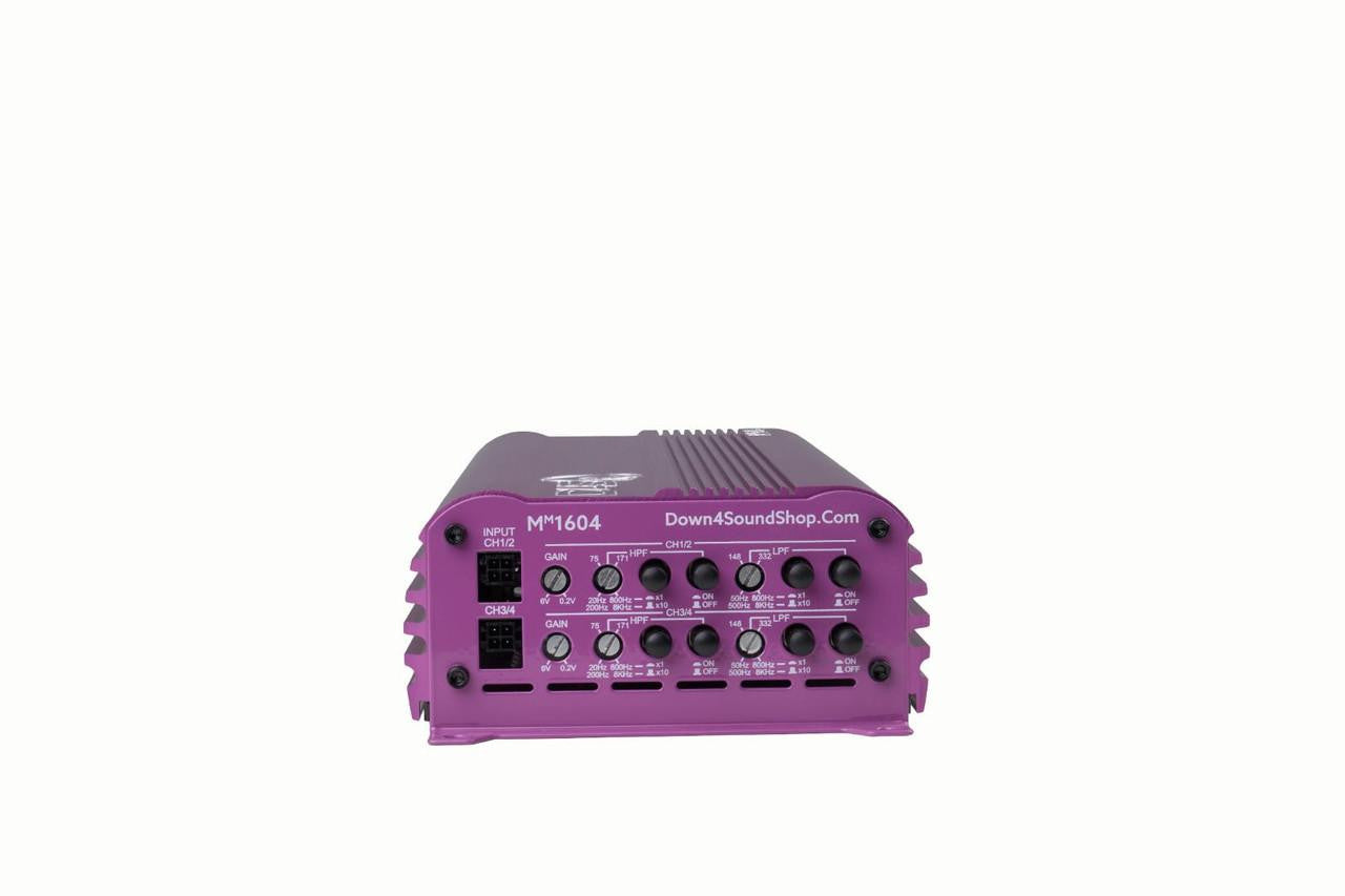 Down4Sound MM1604 (mini Maxx) - 600W RMS Mini 4 Channel Car Audio Amplifier