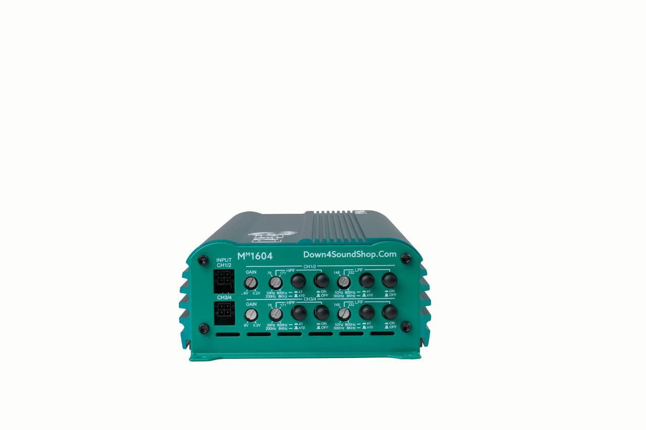 Down4Sound MM1604 (mini Maxx) - 600W RMS Mini 4 Channel Car Audio Amplifier