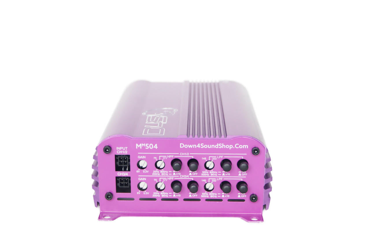 Down4Sound MM504 (mini Maxx) - 300W RMS Mini 4 Channel Amplifier