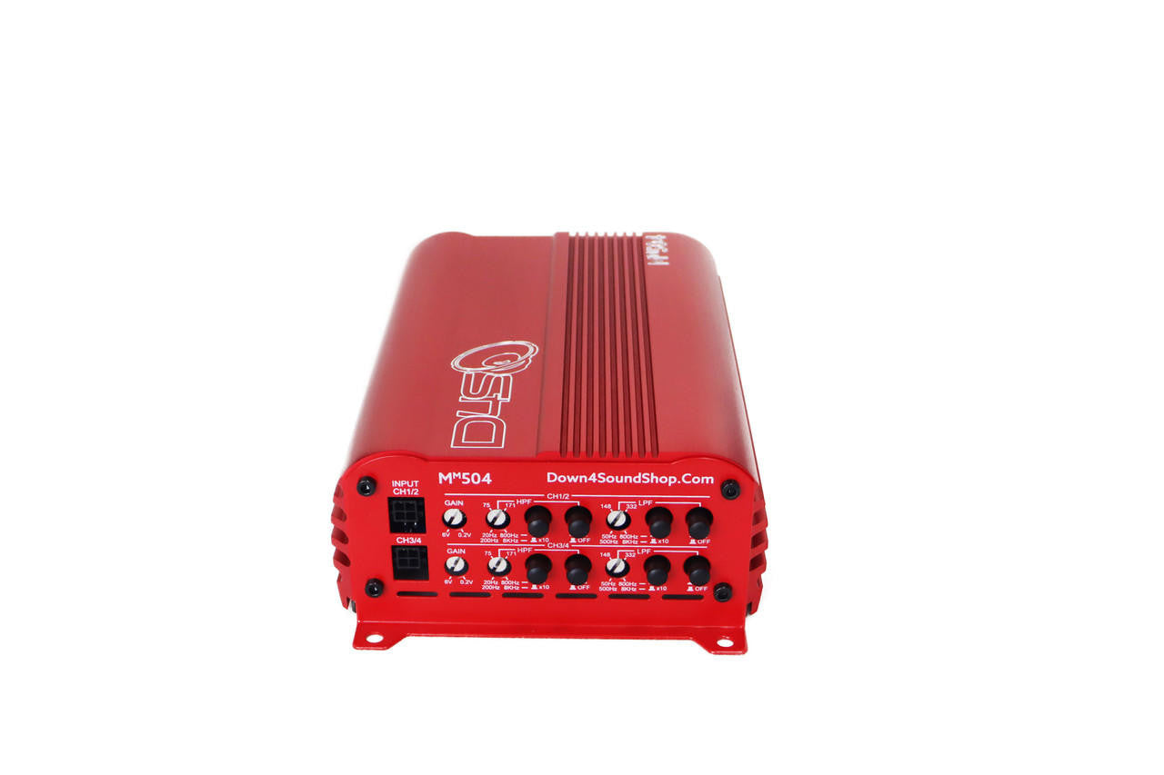 Down4Sound MM504 (mini Maxx) - 300W RMS Mini 4 Channel Amplifier