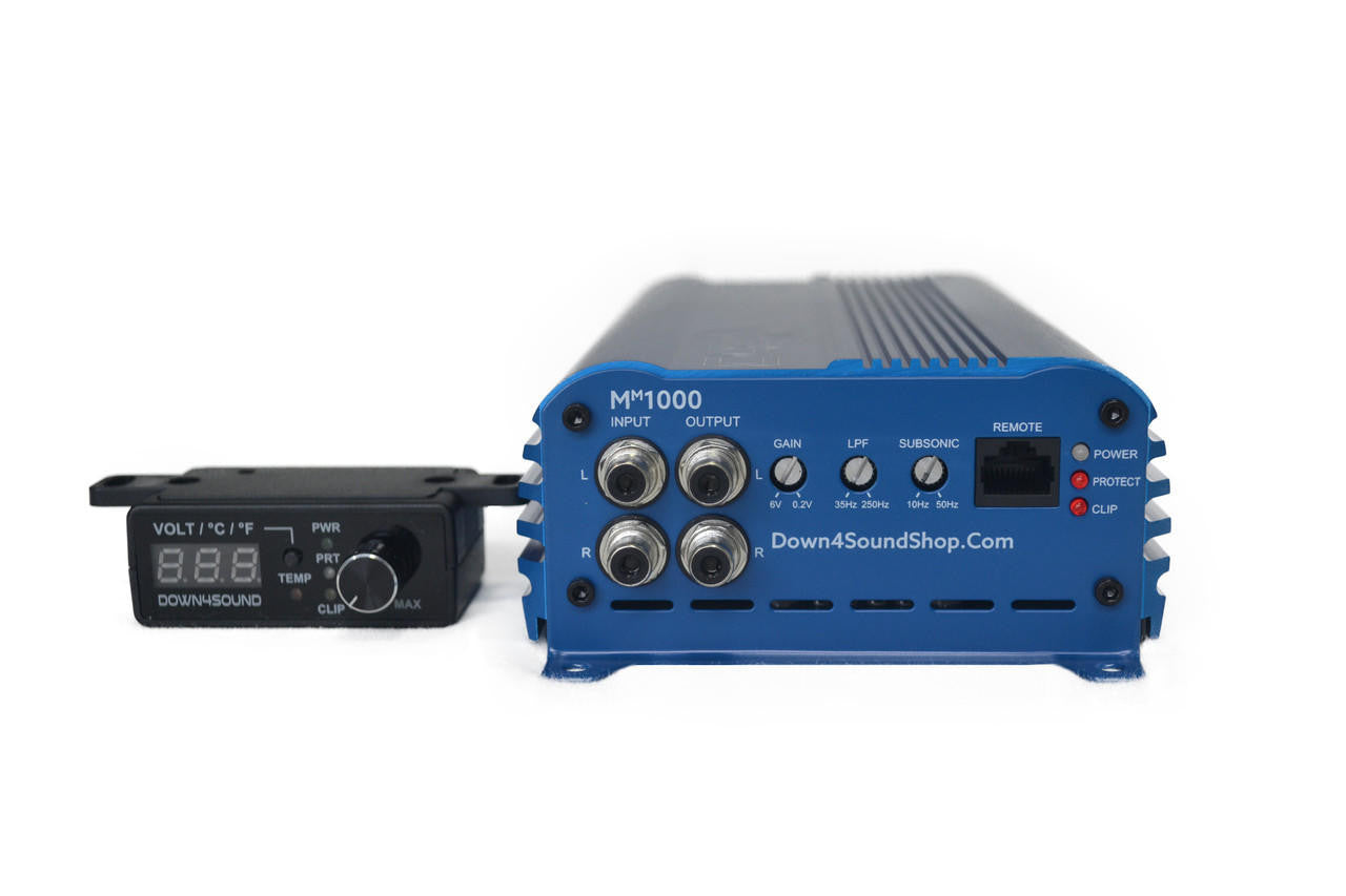 Down4Sound MM1000 (mini Maxx) - 1000W RMS Mini Car Audio Amplifier