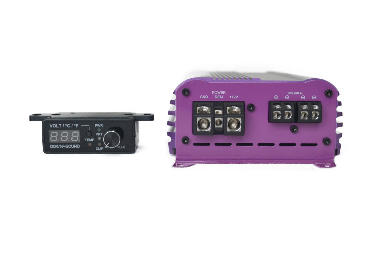 Down4Sound MM1000 (mini Maxx) - 1000W RMS Mini Car Audio Amplifier