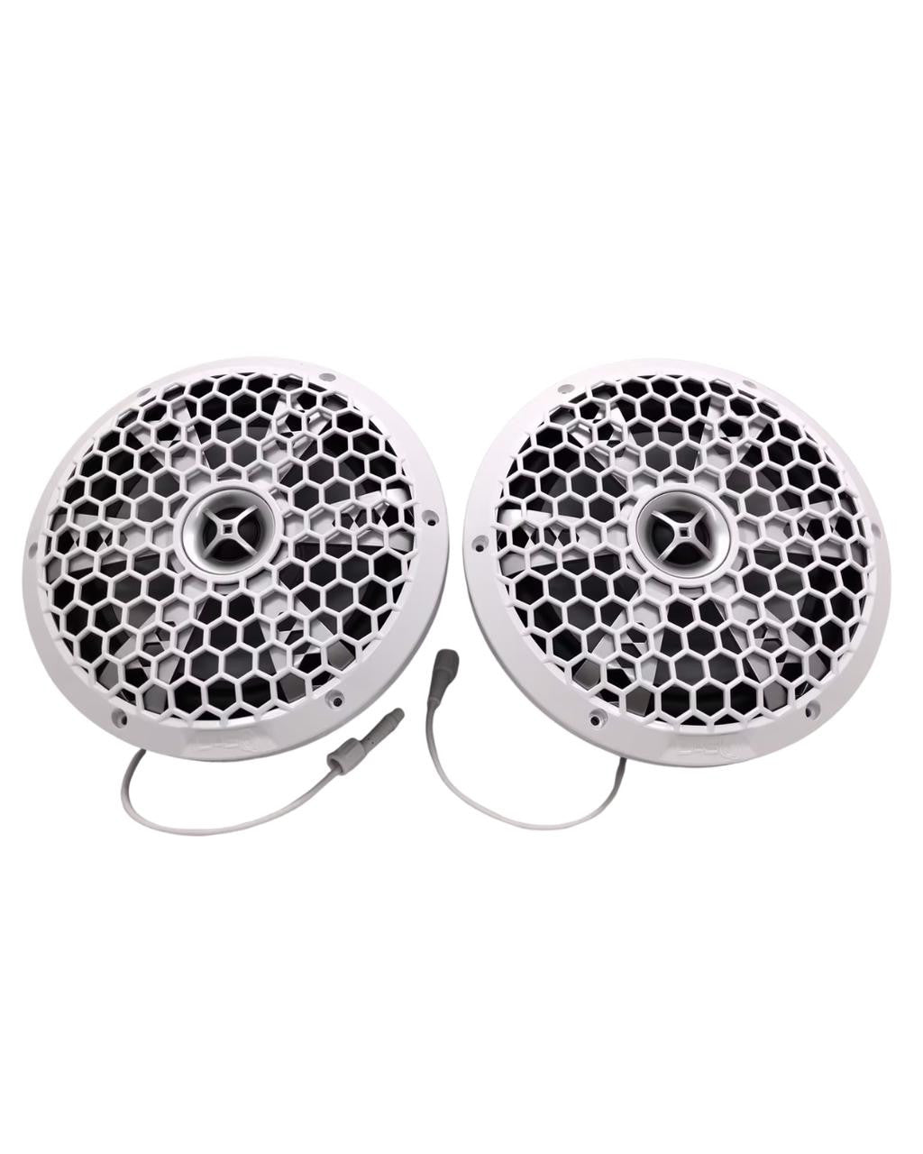 Down4Sound M3 Marine 8" RGB Coaxial Speakers — 200W RMS Each (Pair)