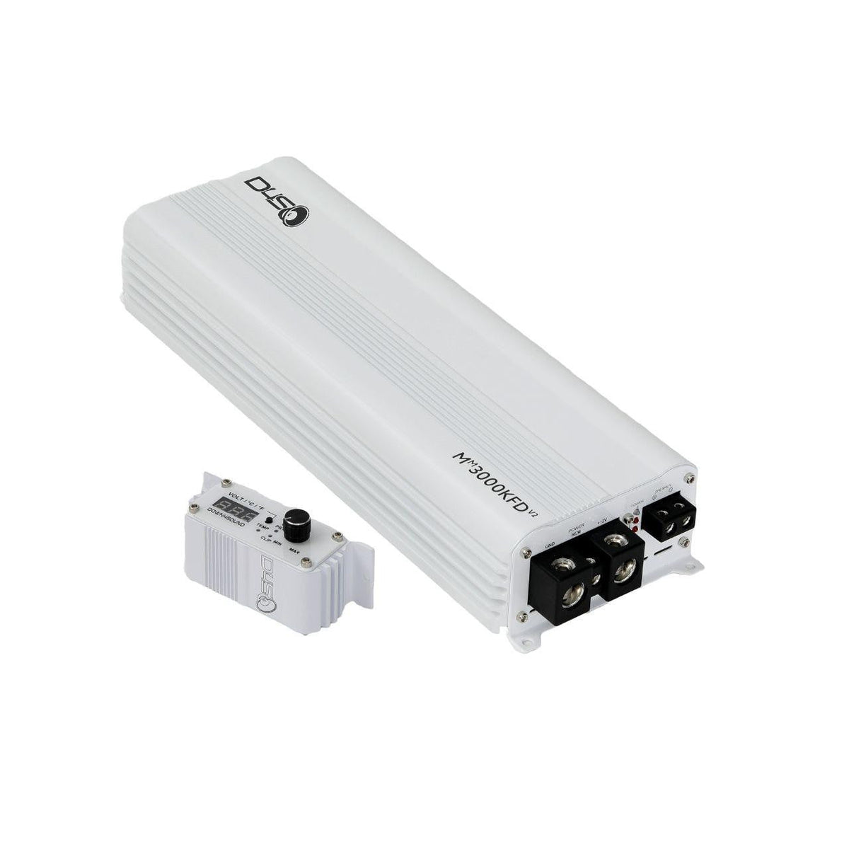 Down4Sound MM3000KFD V2 Mini Maxx Monoblock Amplifier 3000W RMS - White Gloss