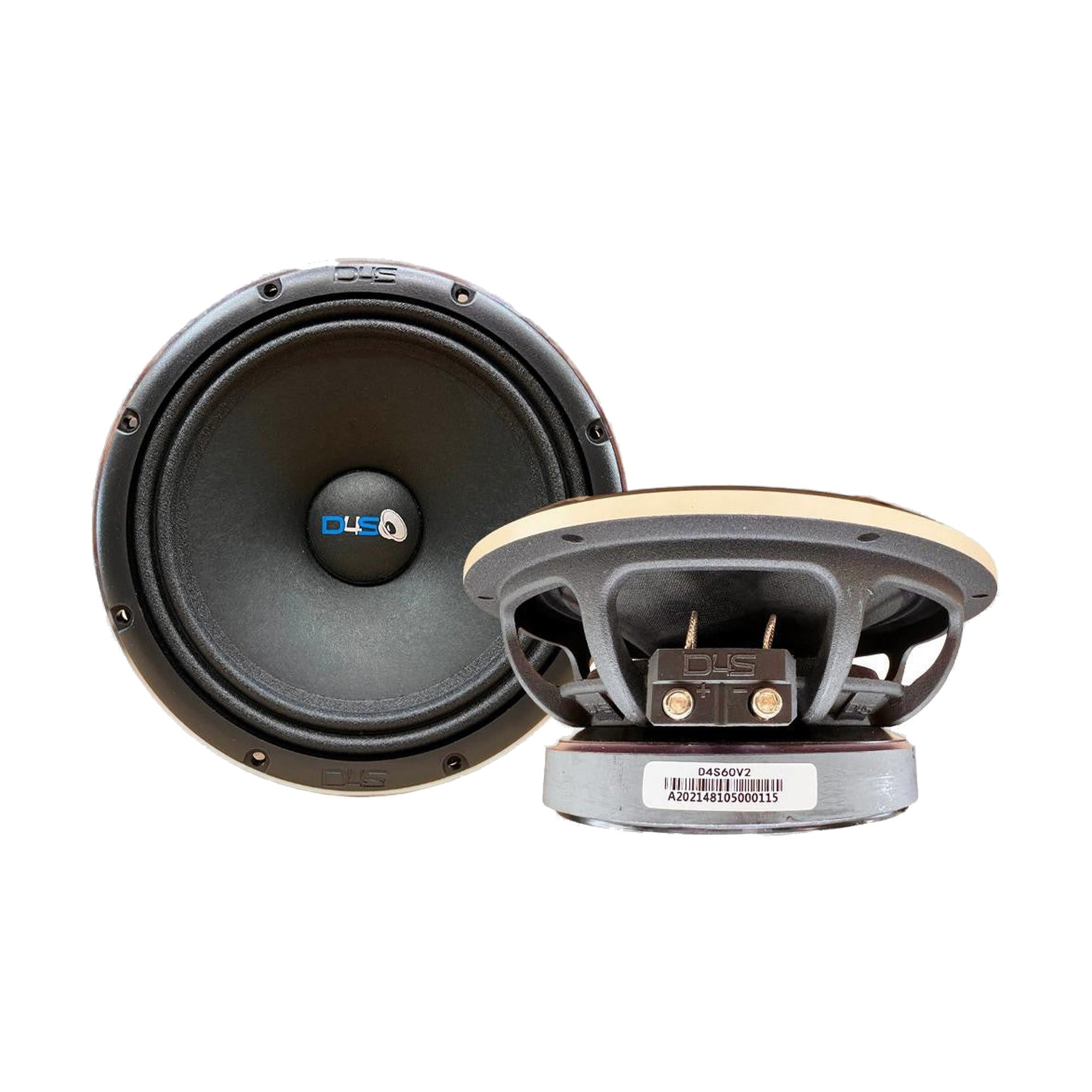 Down4Sound Pro Audio 6.5" D4S-60 V2 Midrange 180W RMS 4 OHM (pair) Speaker