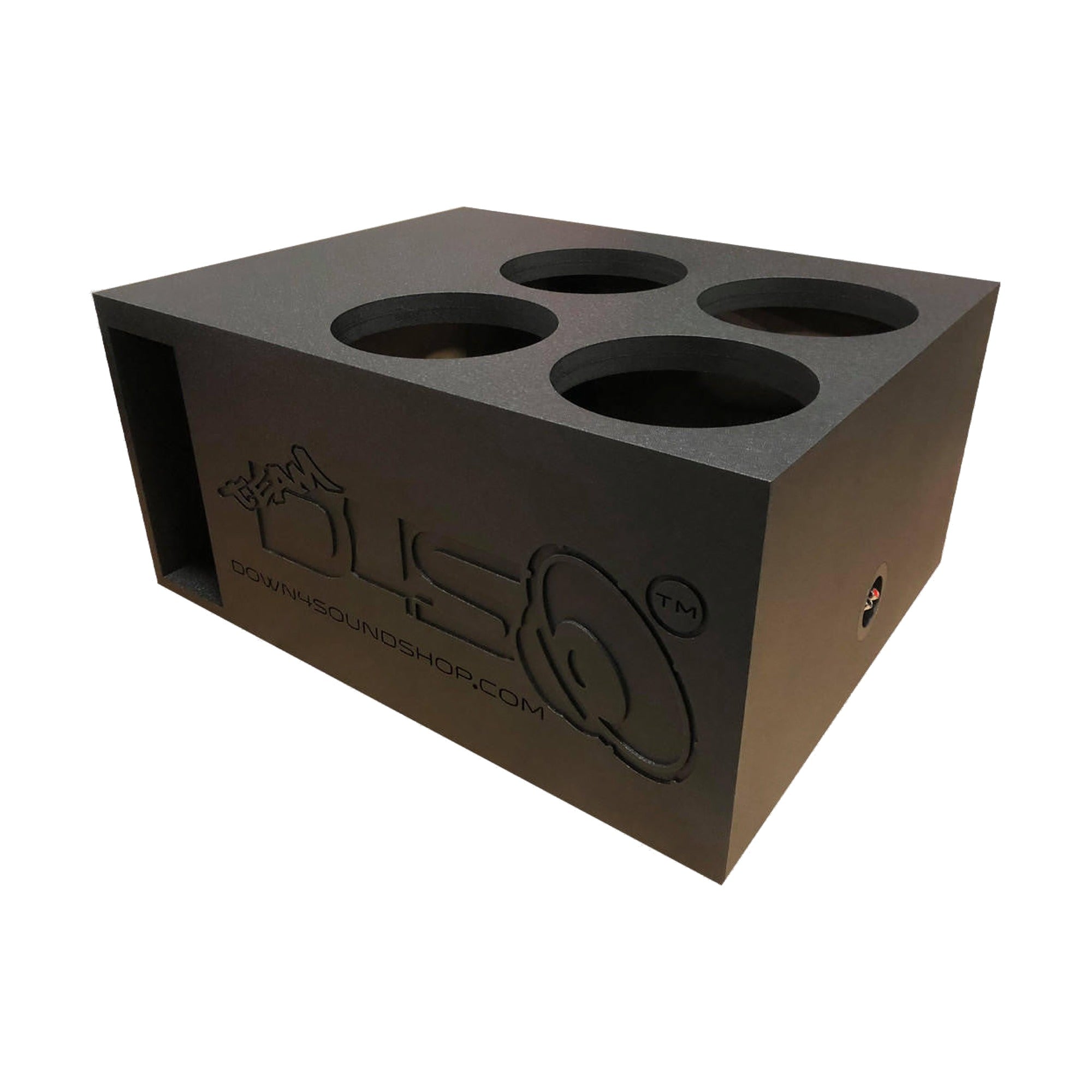 Down4Sound PRO-FAB 4 10 4 10 SUB Box Quad 10-INCH Ported Subwoofer Enclosure Box