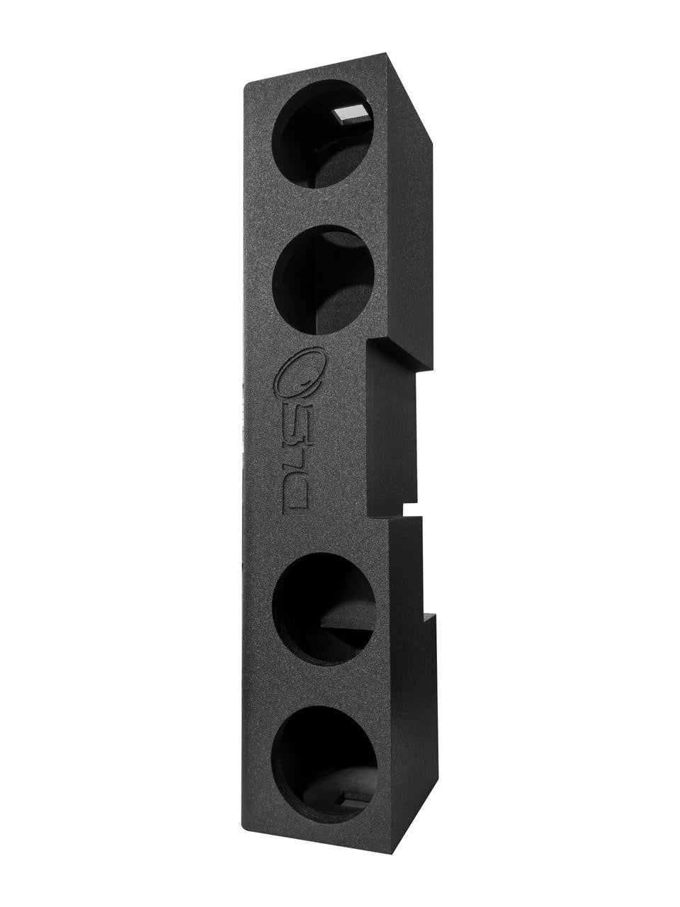 Down4Sound PRO-FAB - Birch - 4X 8-INCH Ported Subwoofer Enclosure - 19+ GM/CHEVY Crew CAB - Under Seat - NO Lift
