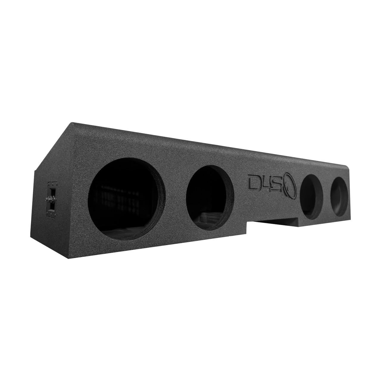 Down4Sound PRO-FAB - Birch - 4X 8-INCH Ported Subwoofer Enclosure - 19+ GM/CHEVY Crew CAB - Under Seat - NO Lift