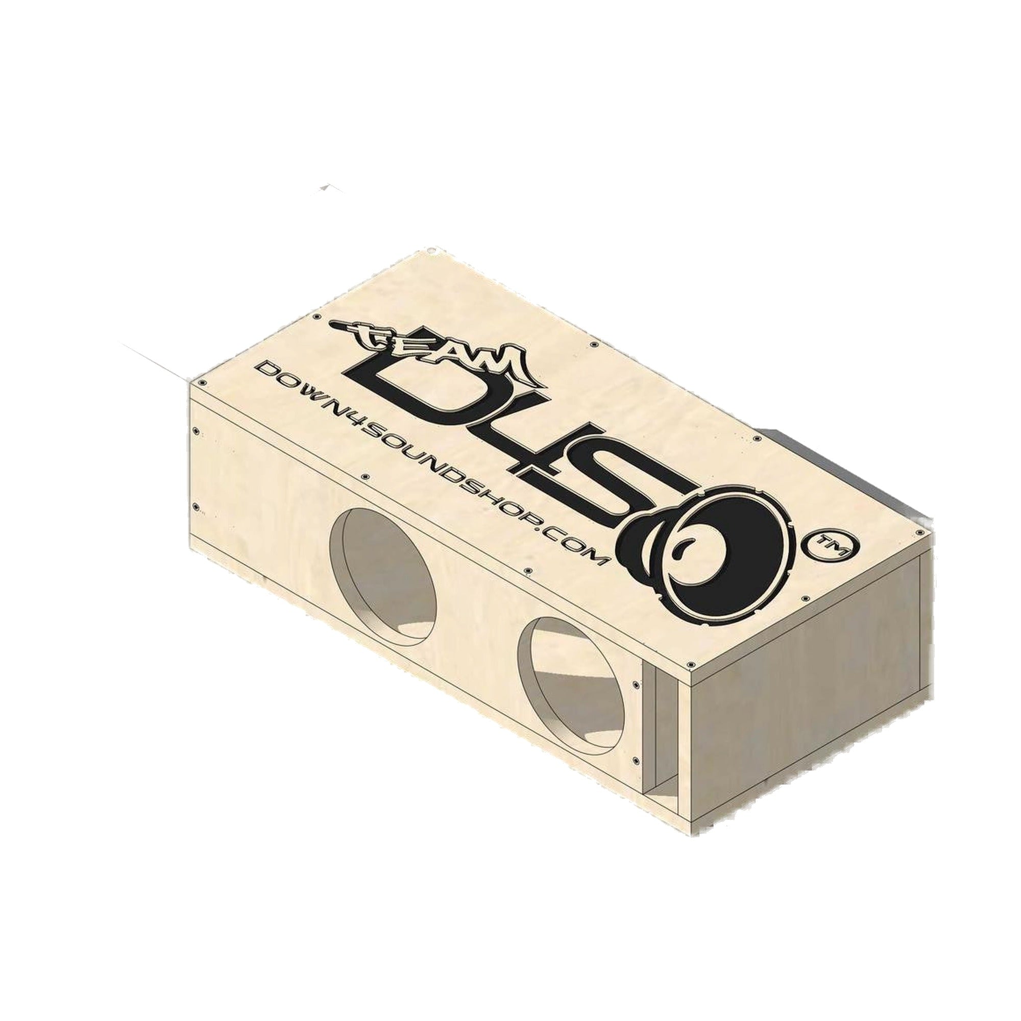Down4Sound PRO-FAB Birch Flat Pack Dual 2 6.5 DIY Ported Subwoofer Enclosure Box