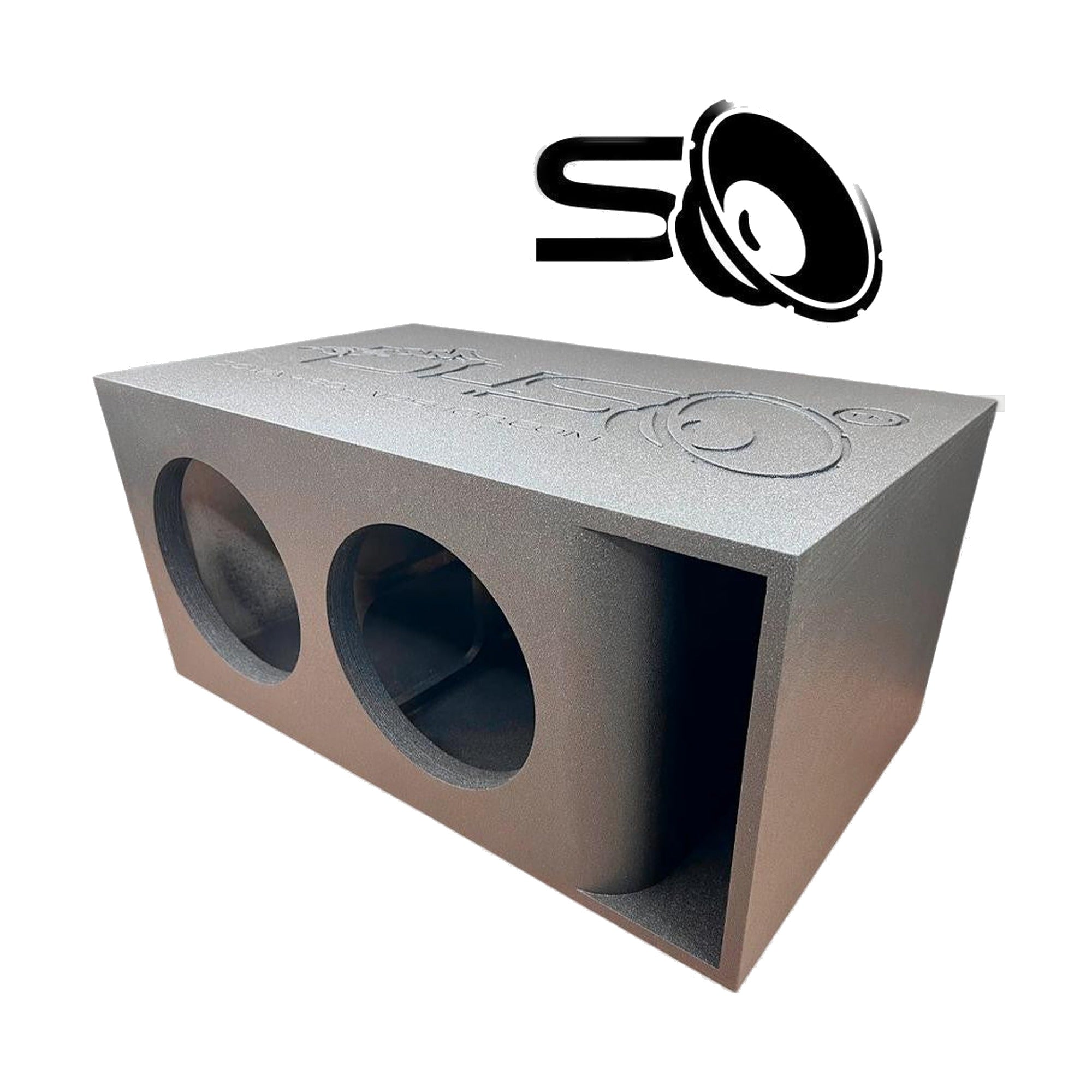 Down4Sound PRO-FAB V2 2 12 2 12 SUB Box Dual 12-INCH Kerf Port Subwoofer Enclosure Box