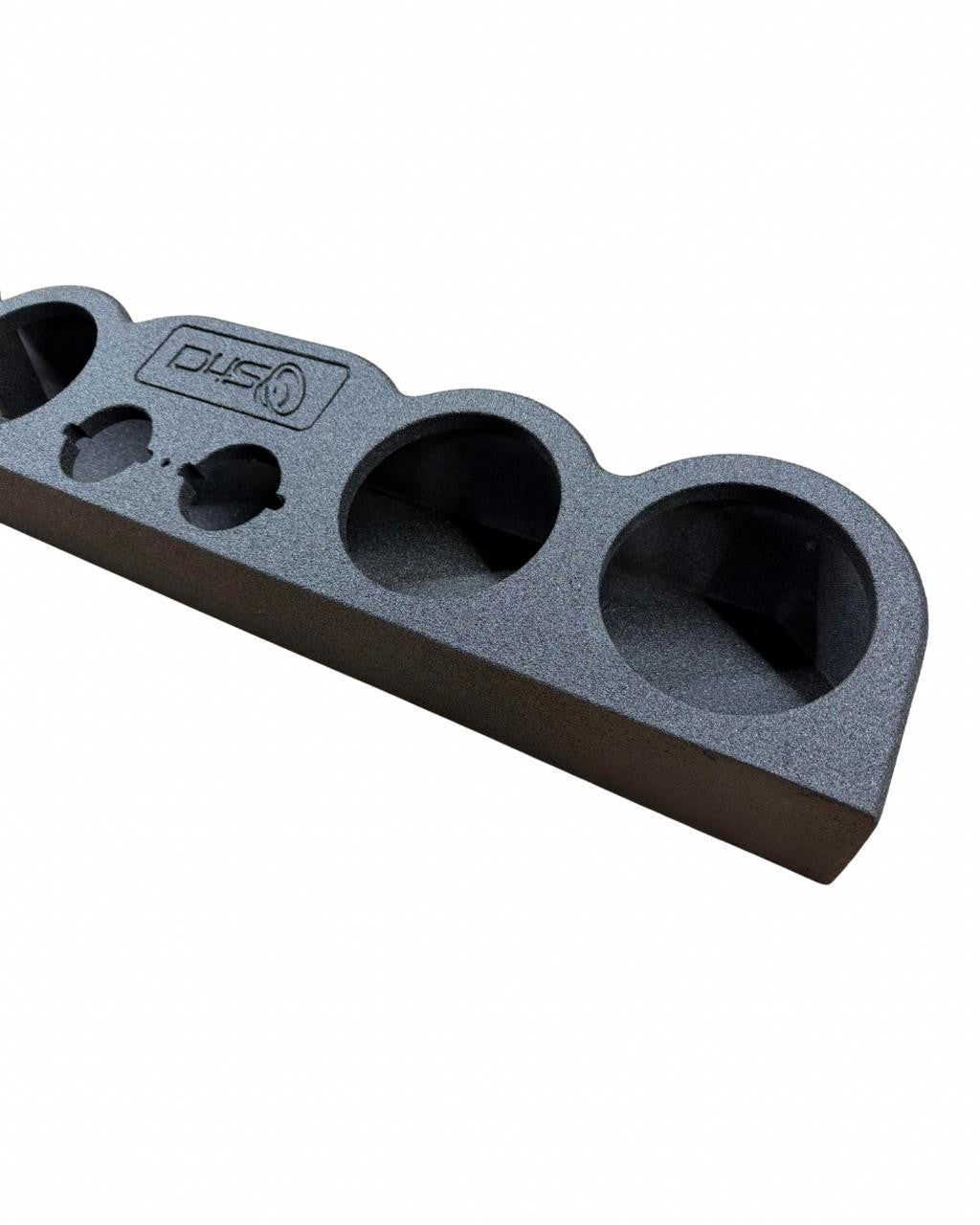 Down4Sound Universal ROOF-MOUNT 6.5" Speaker Box - Chamfered 4X6.5 + Tweeter Layout Bedliner Painted Finish Subwoofer Enclosure