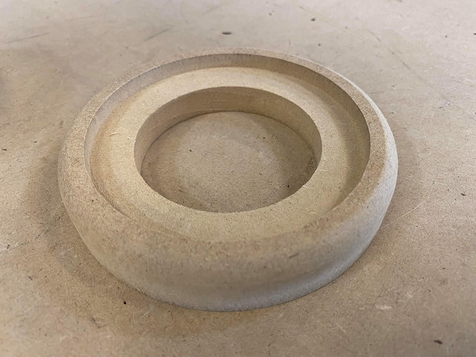 Down4Sound 3" MDF Tweeter Rings For Deaf Bonce T-25 (pair)