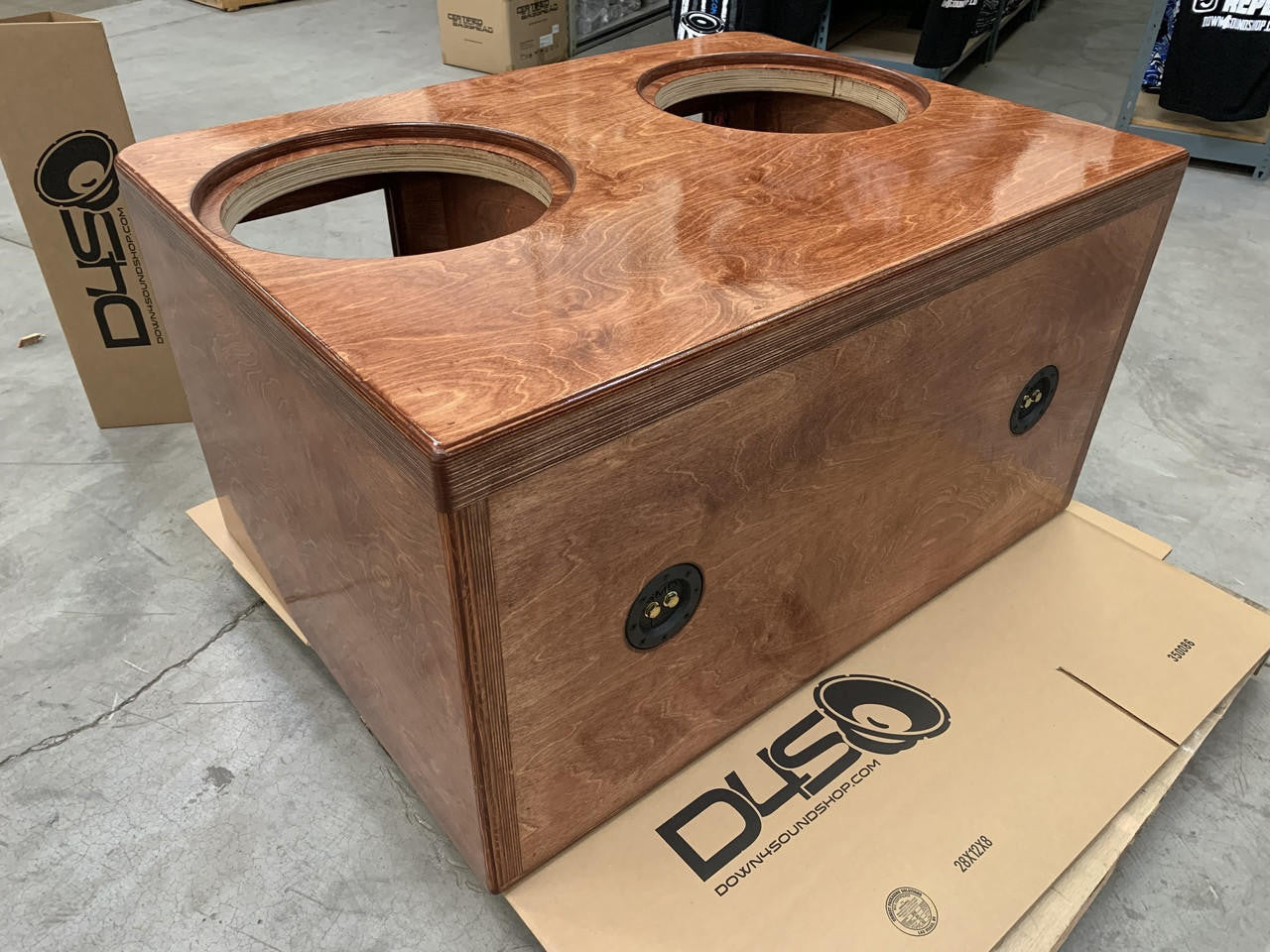 Down4Sound Dual 15" Custom Kerf Ported Subwoofer Box (hand Made IN The Usa) Subwoofer Enclosure