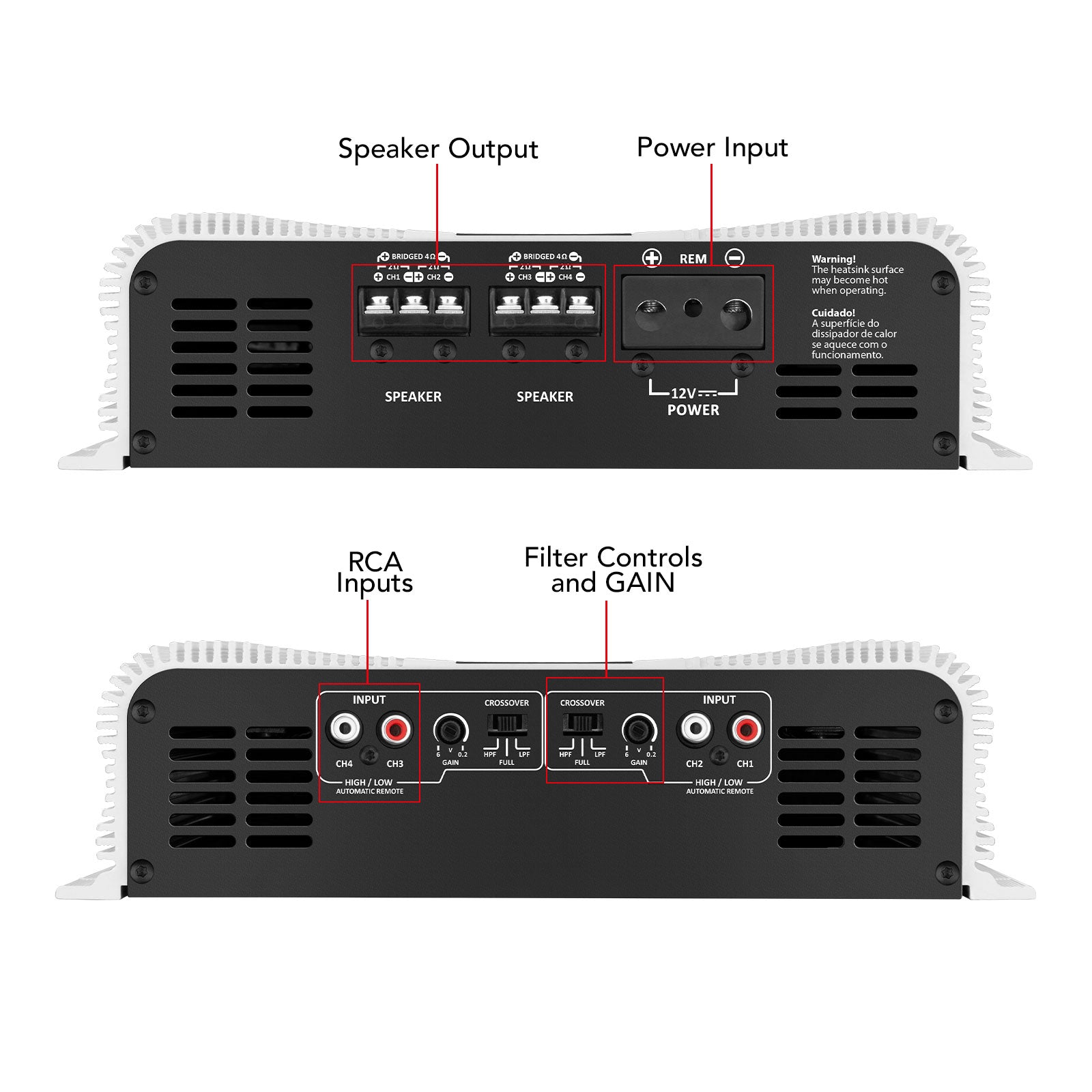 Taramps DS 2000x4 Car Audio Amplifier - 7