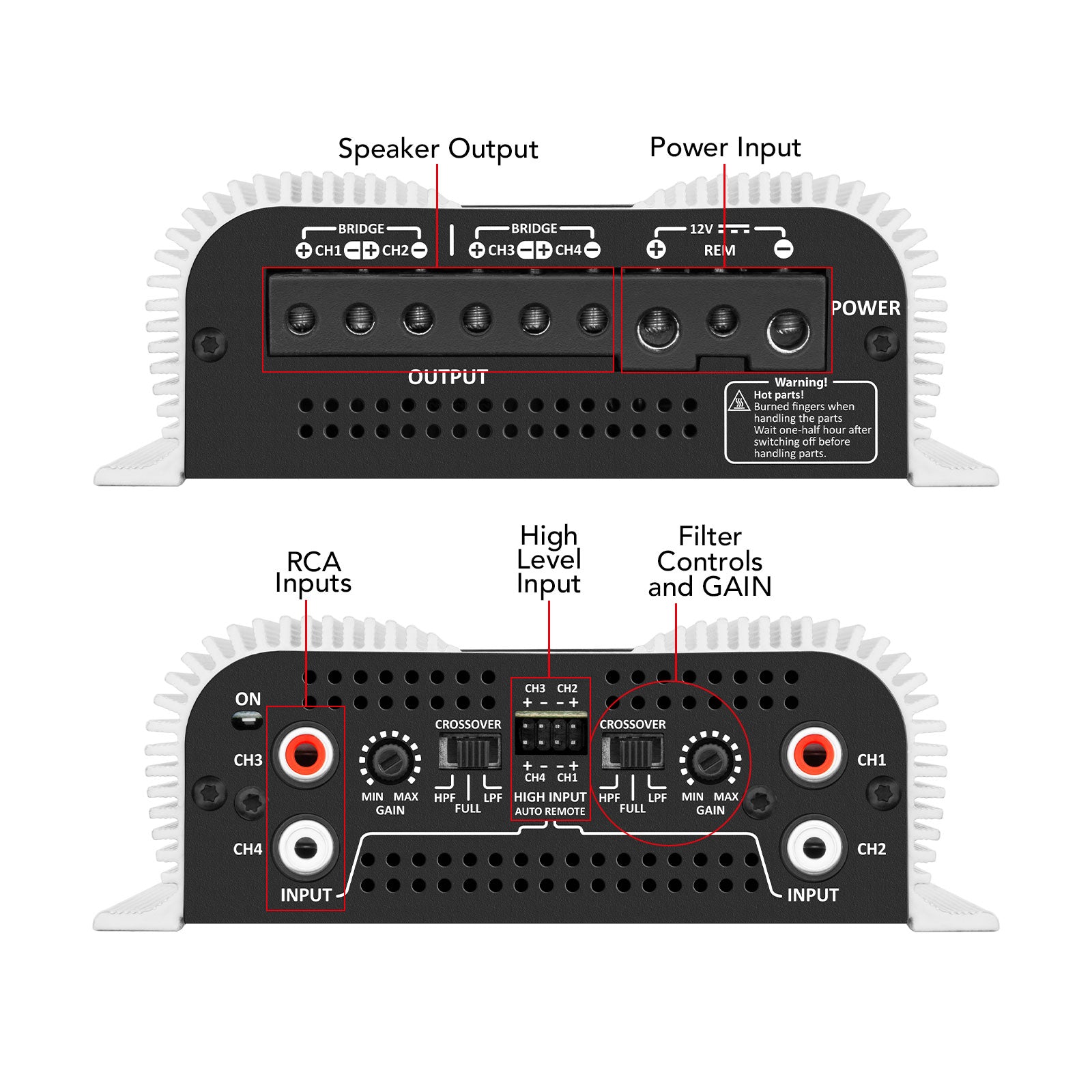 Taramps DS 440x4 Car Audio Amplifier - 7
