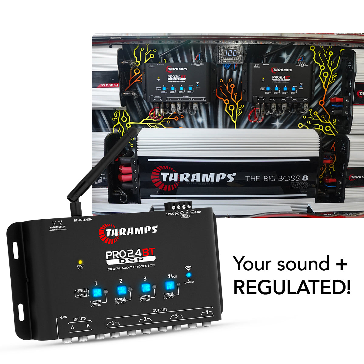 Taramps PRO 2.4 BT Bluetooth Audio Processor - 7