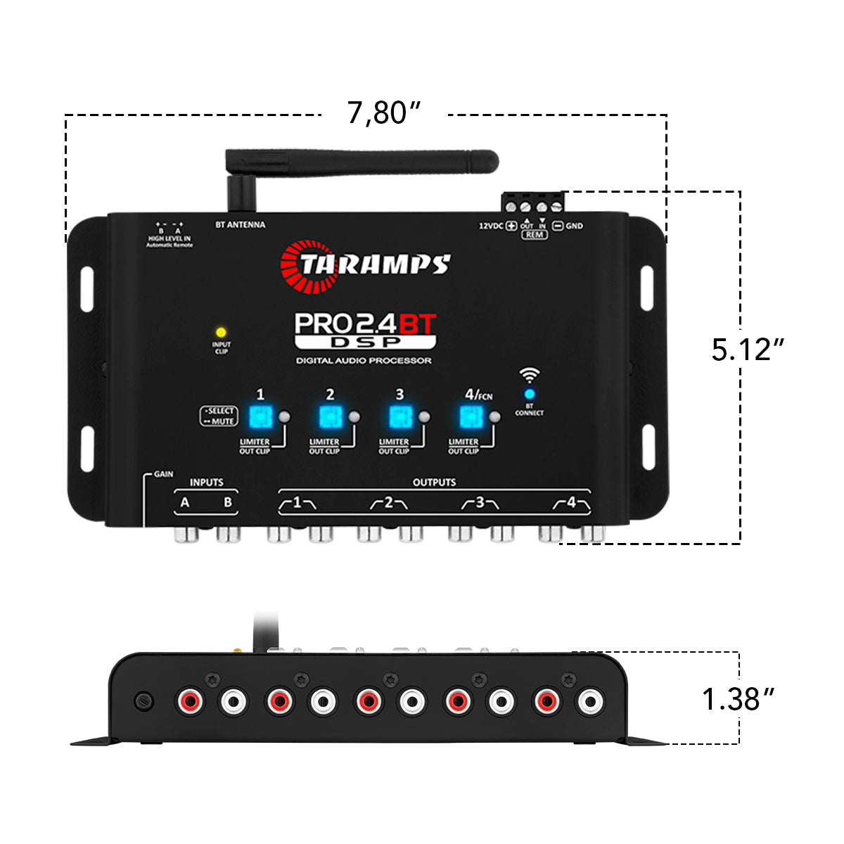 Taramps PRO 2.4 BT Bluetooth Audio Processor - 4