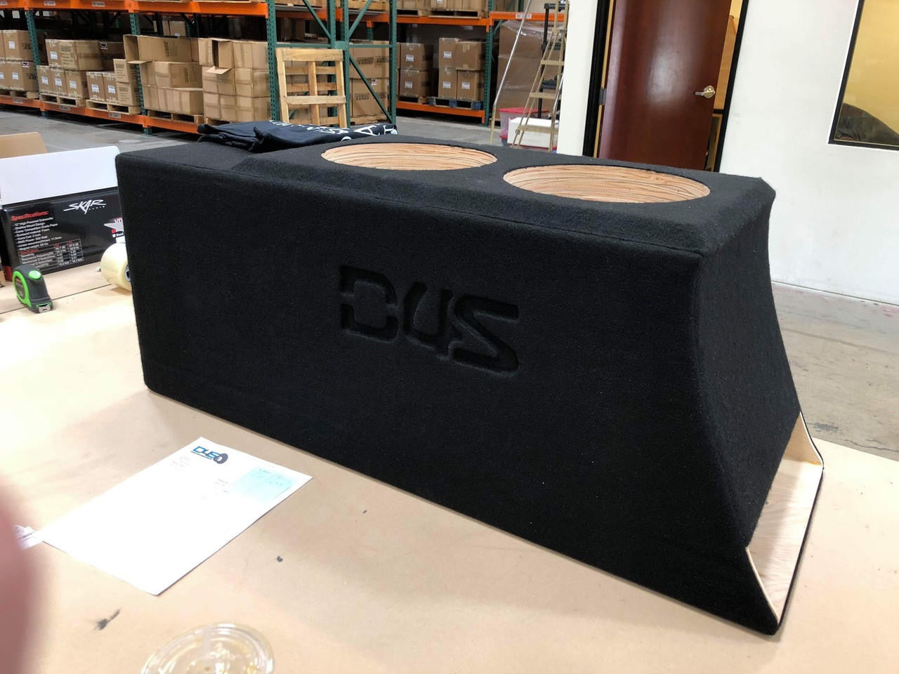 Down4Sound Dual 10" Custom Kerf Ported Subwoofer Box (hand Made IN The Usa) Subwoofer Enclosure