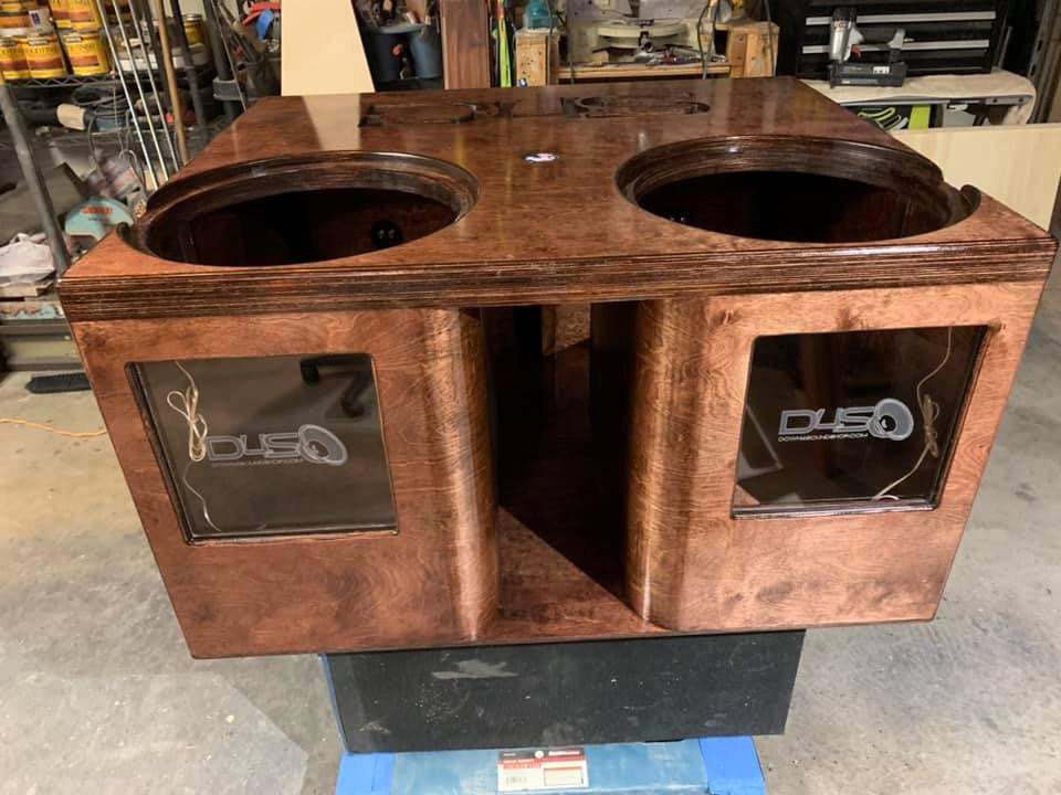 Down4Sound Dual 18" Custom Kerf Ported Subwoofer Box (hand Made IN The Usa) Subwoofer Enclosure