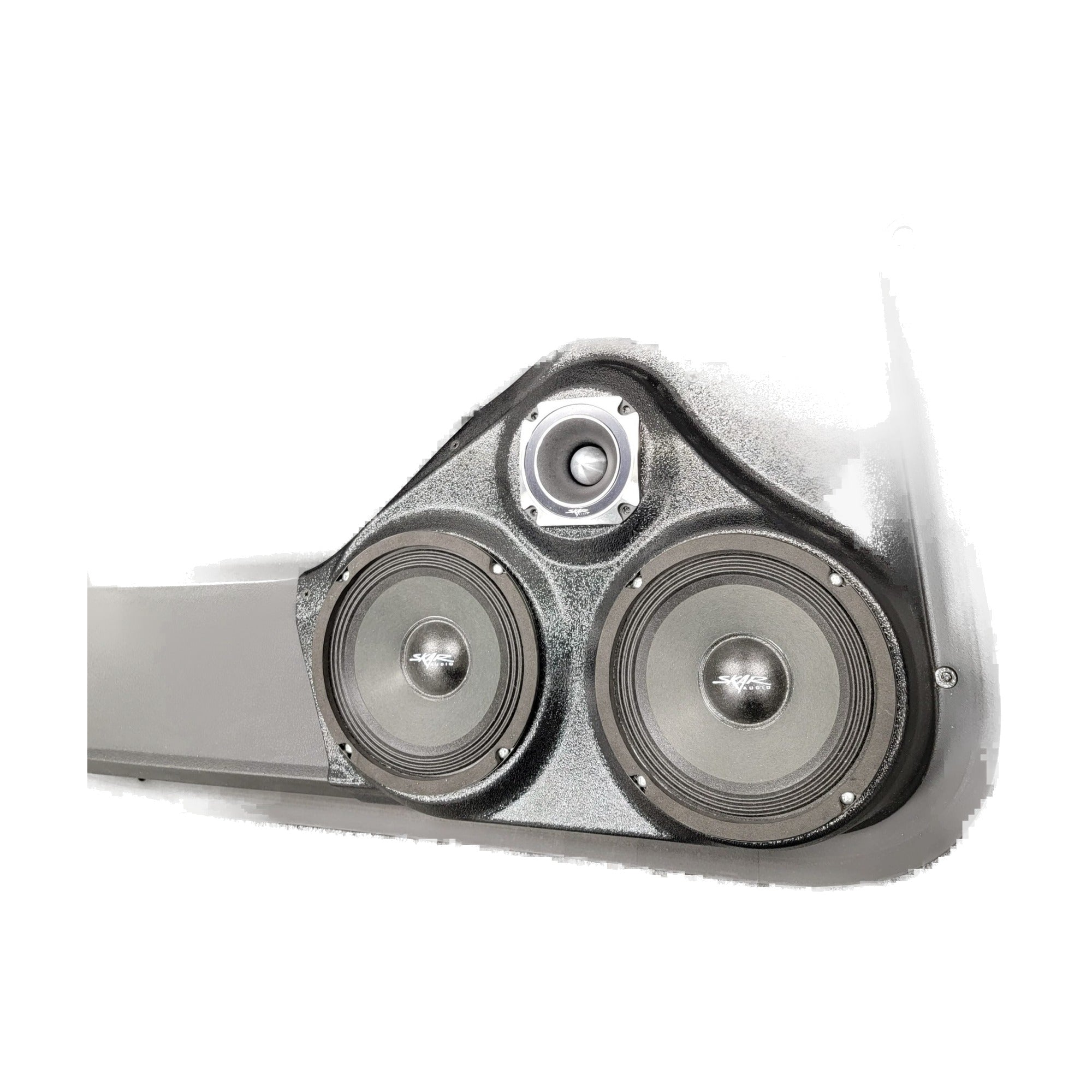 Custom Speaker Pods 08-CY-3C-UV-AL-FD-E3 Dual 6.5" + 3.5" Front Pods - 08-10 300C