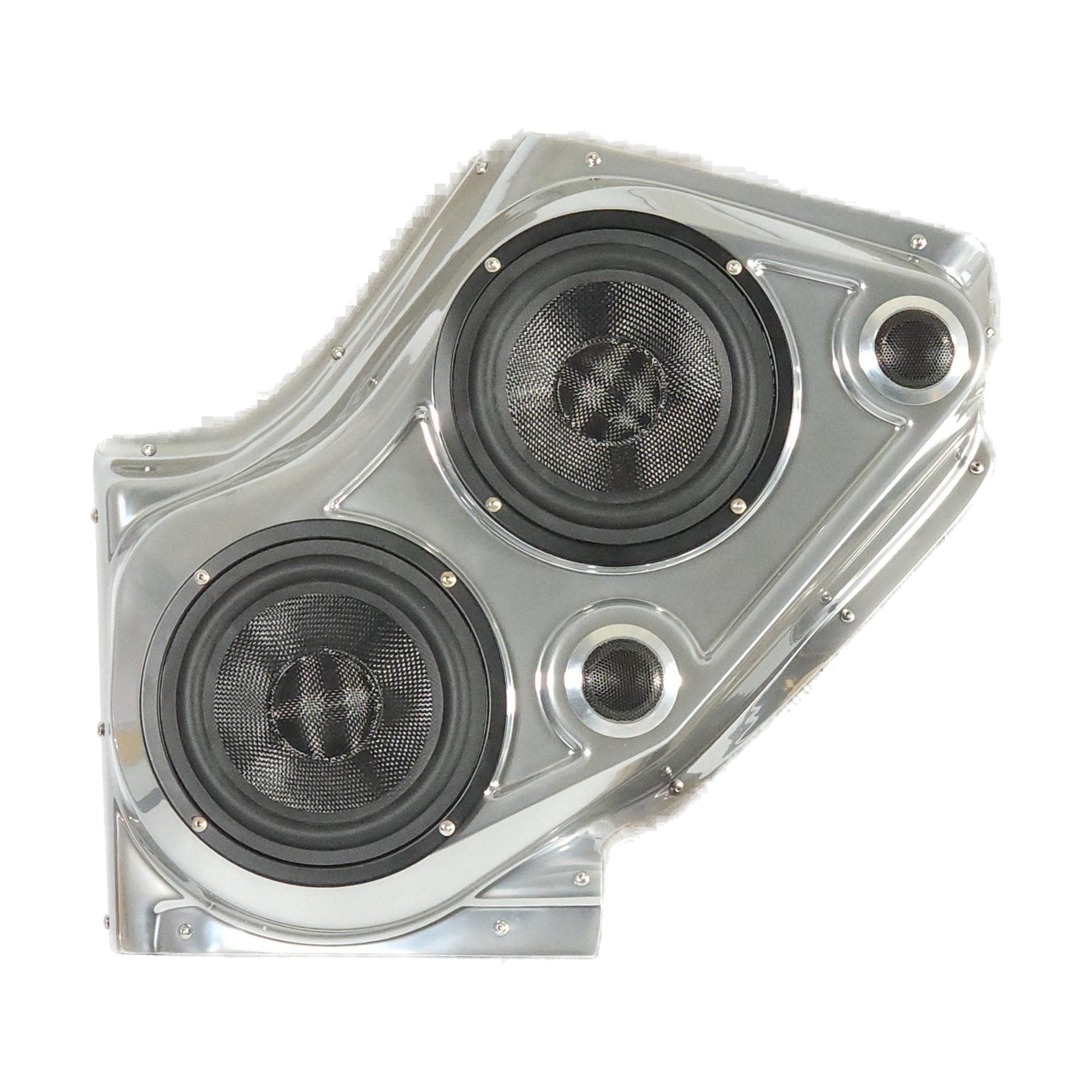 Custom Speaker Pods 00-GM-FT-UV-EW-FD-EA Dual 6.5" + Dual 2" Tweeter Front Pods - 00-06 Escalade