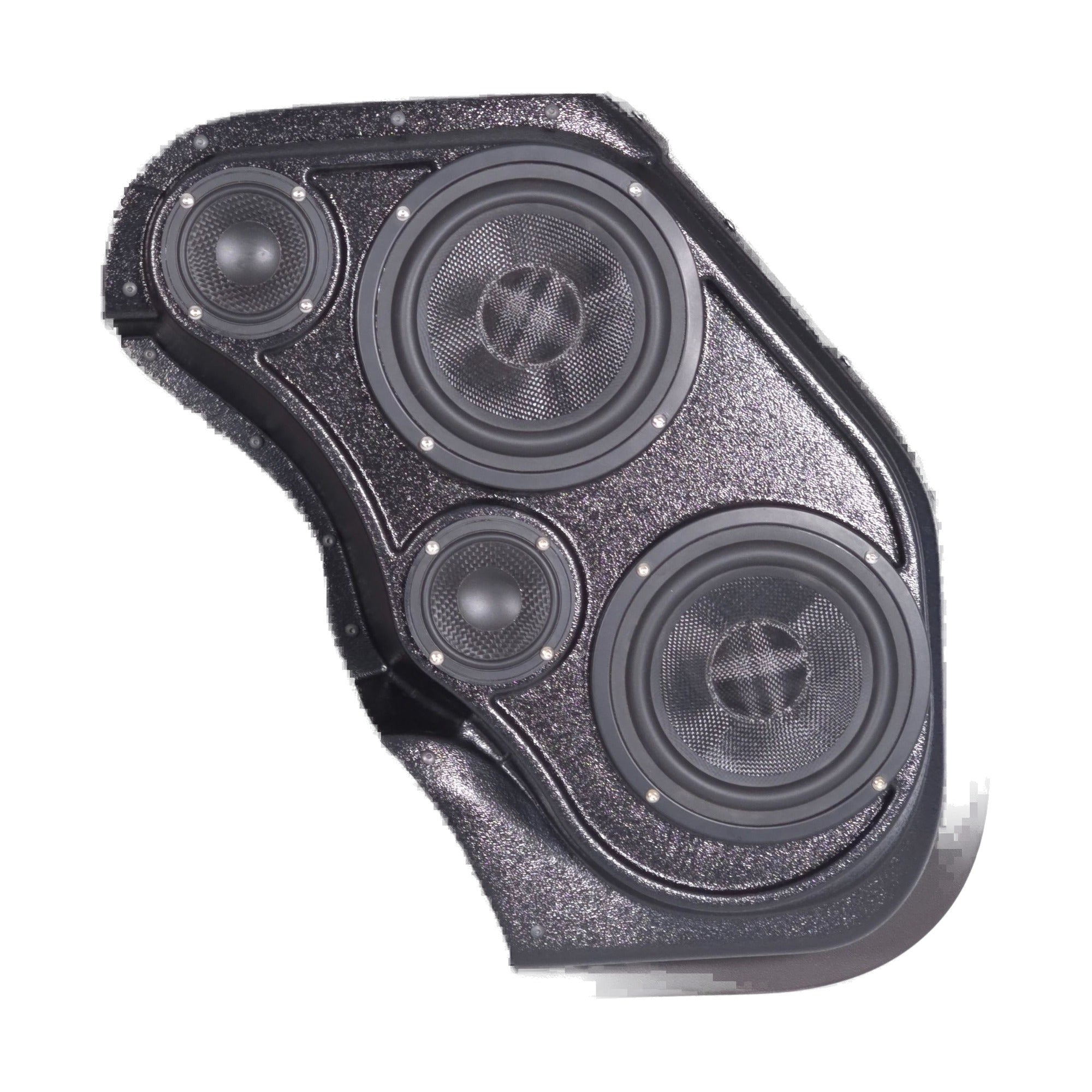 Custom Speaker Pods 23-GM-FP-UV-EW-FD-EB Dual 6.5" + Dual 3.5" Front Pods - 22-26 Silverado