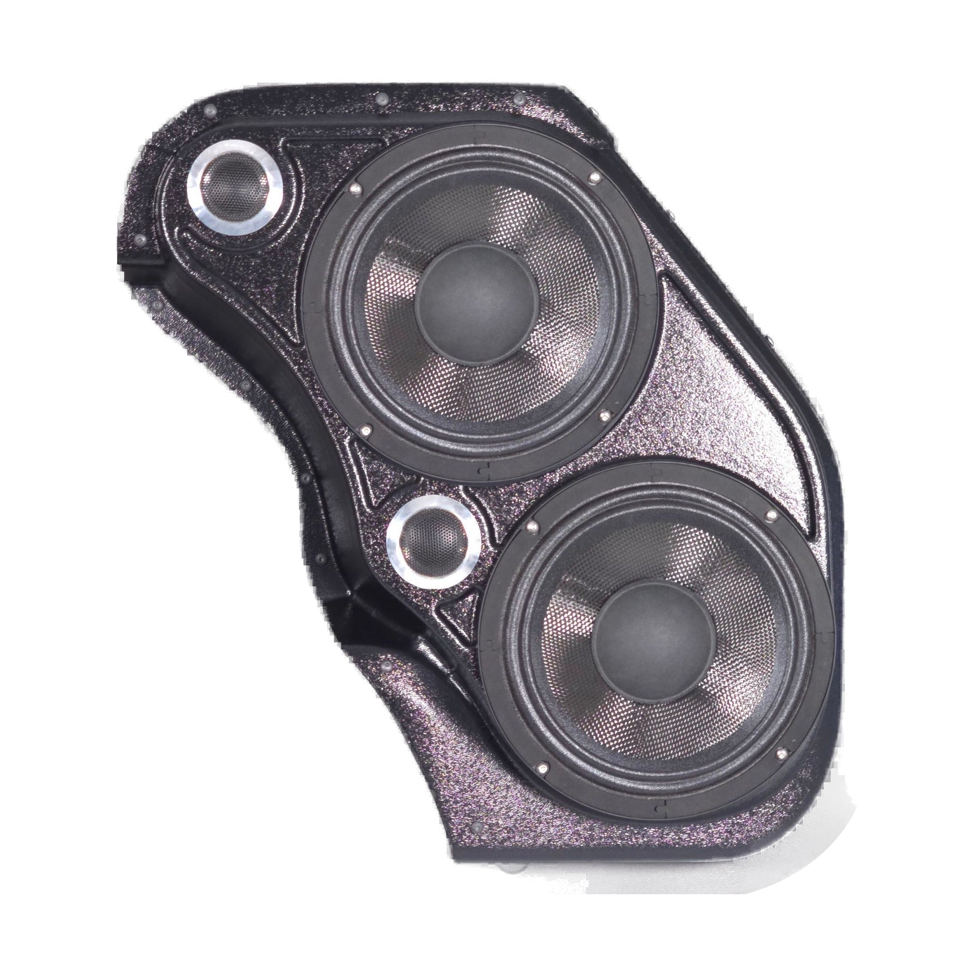Custom Speaker Pods 23-GM-FP-UV-EW-FD-FA Dual 8" + Dual 2" Tweeter Front Pods - 22-26 Silverado