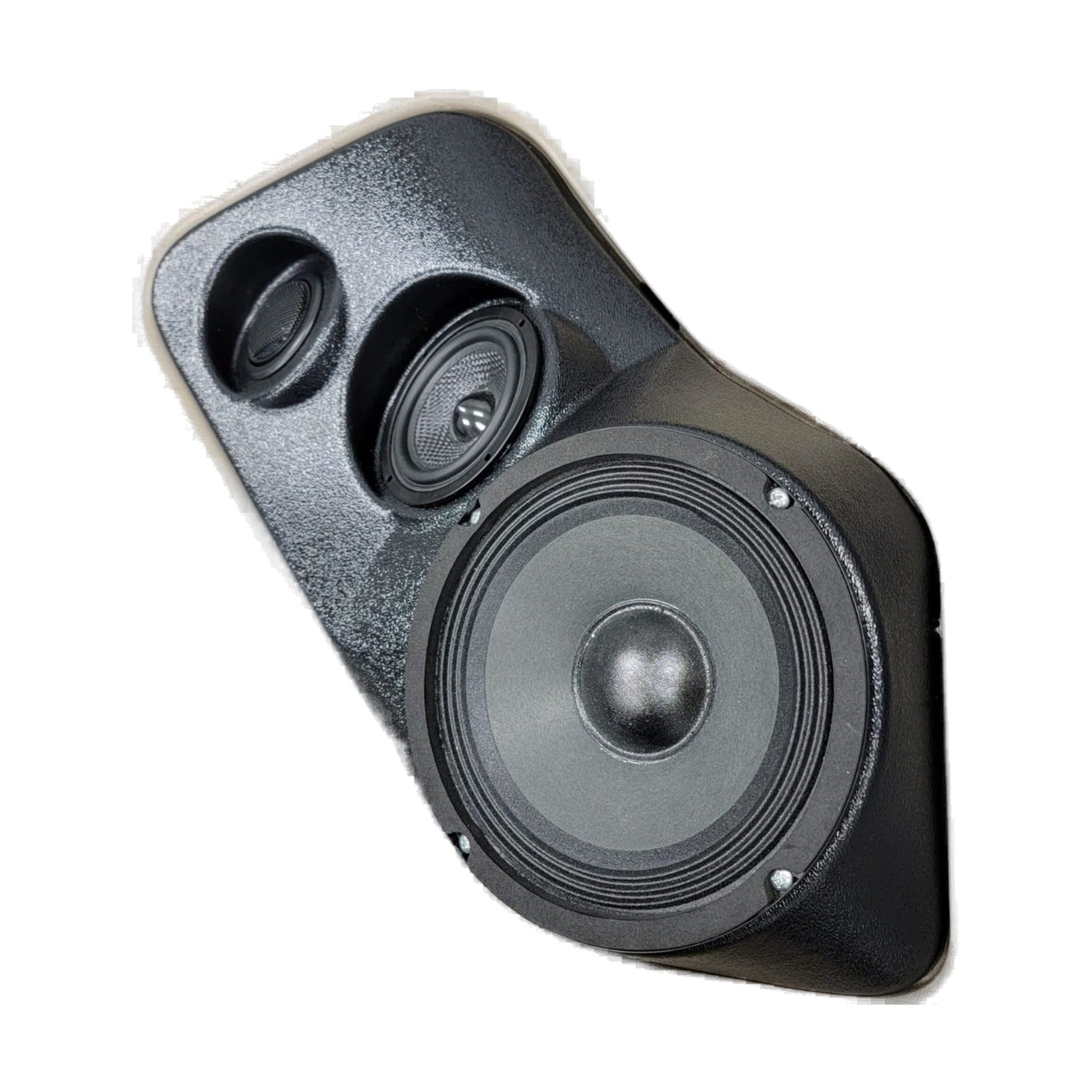 Custom Speaker Pods 00-GM-FT-UV-EW-FD-6G-FL Flangeless 6.5" + 3.5" + 2" Tweeter Front Pods - 00-06