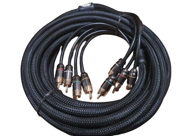Sundown Audio Full Tilt Audio HQ Series 4-Channel RCA Cable