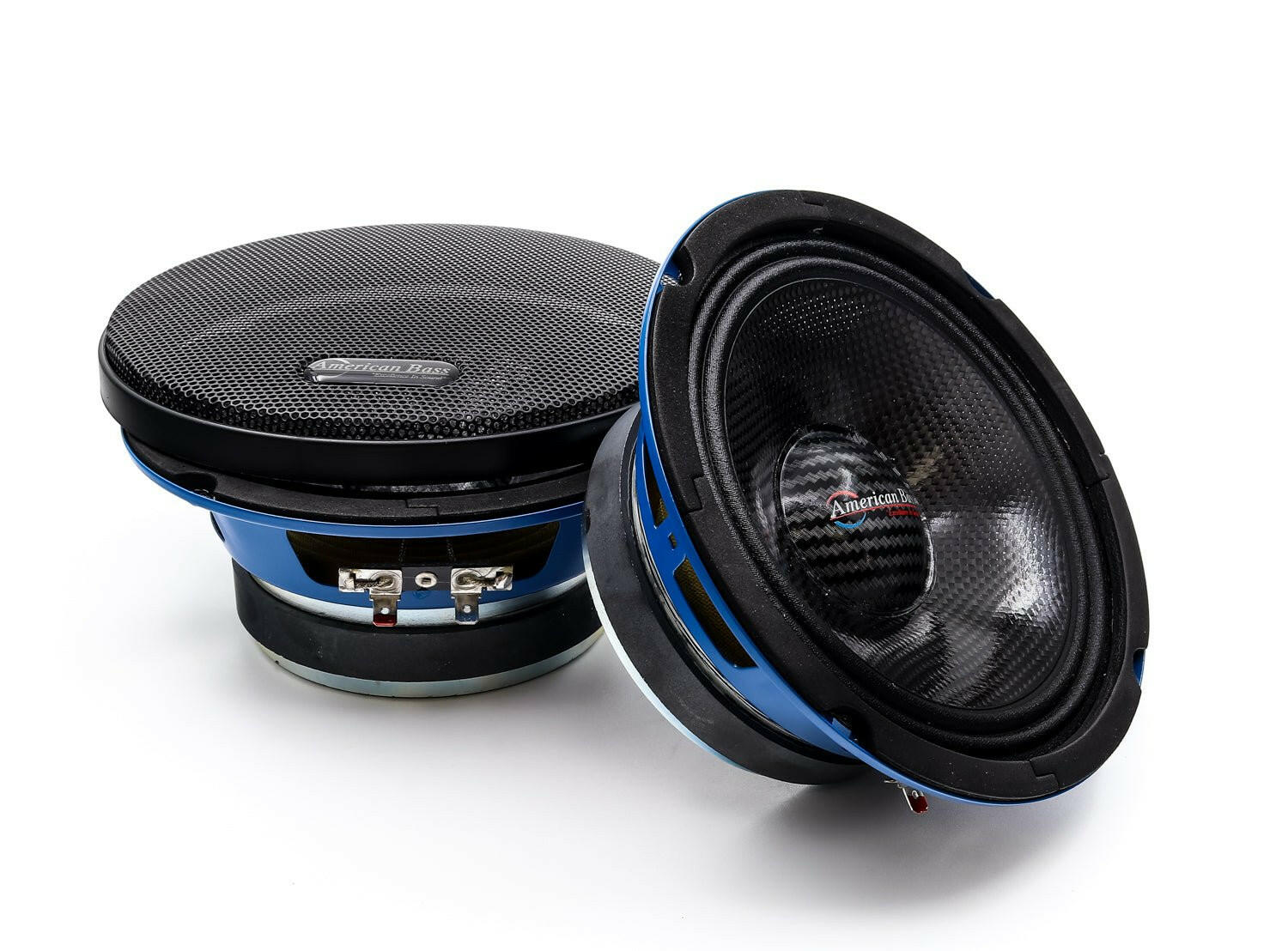 American Bass Godfather 6.5 Carbon Cone Midrange Speakers 200 Watts (Pair)